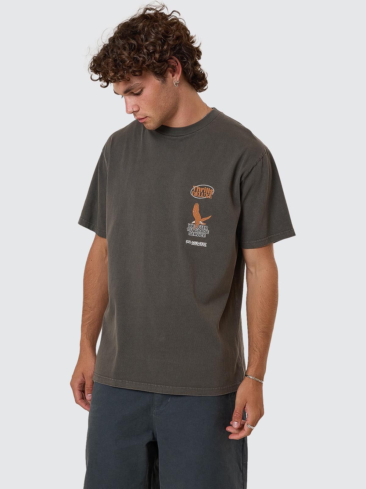 1st Grade Service Merch Fit Tee - Merch Black