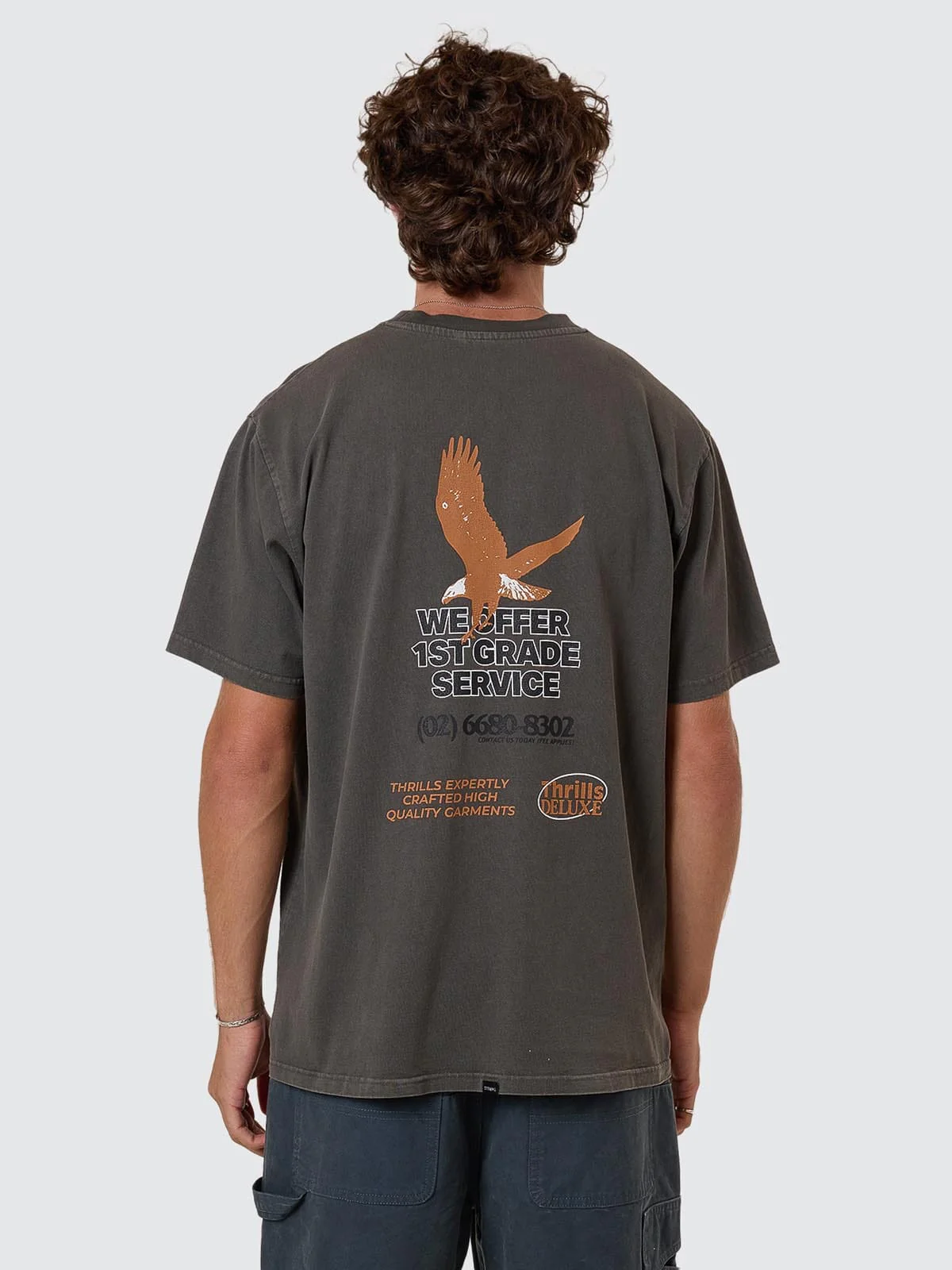1st Grade Service Merch Fit Tee - Merch Black - Image 2