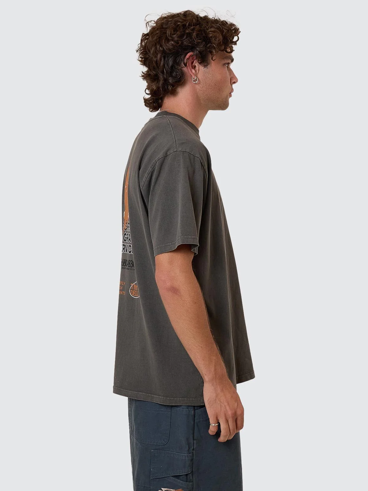 1st Grade Service Merch Fit Tee - Merch Black - Image 3