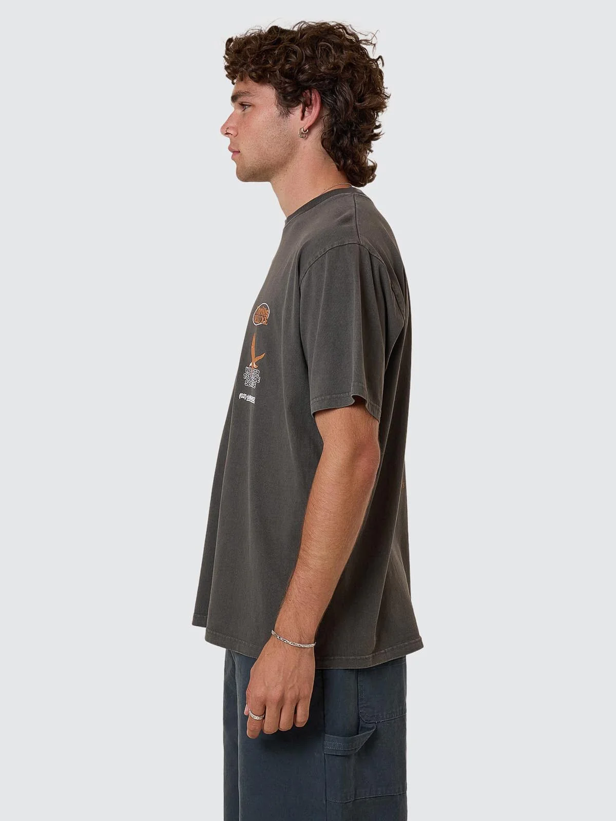 1st Grade Service Merch Fit Tee - Merch Black - Image 4