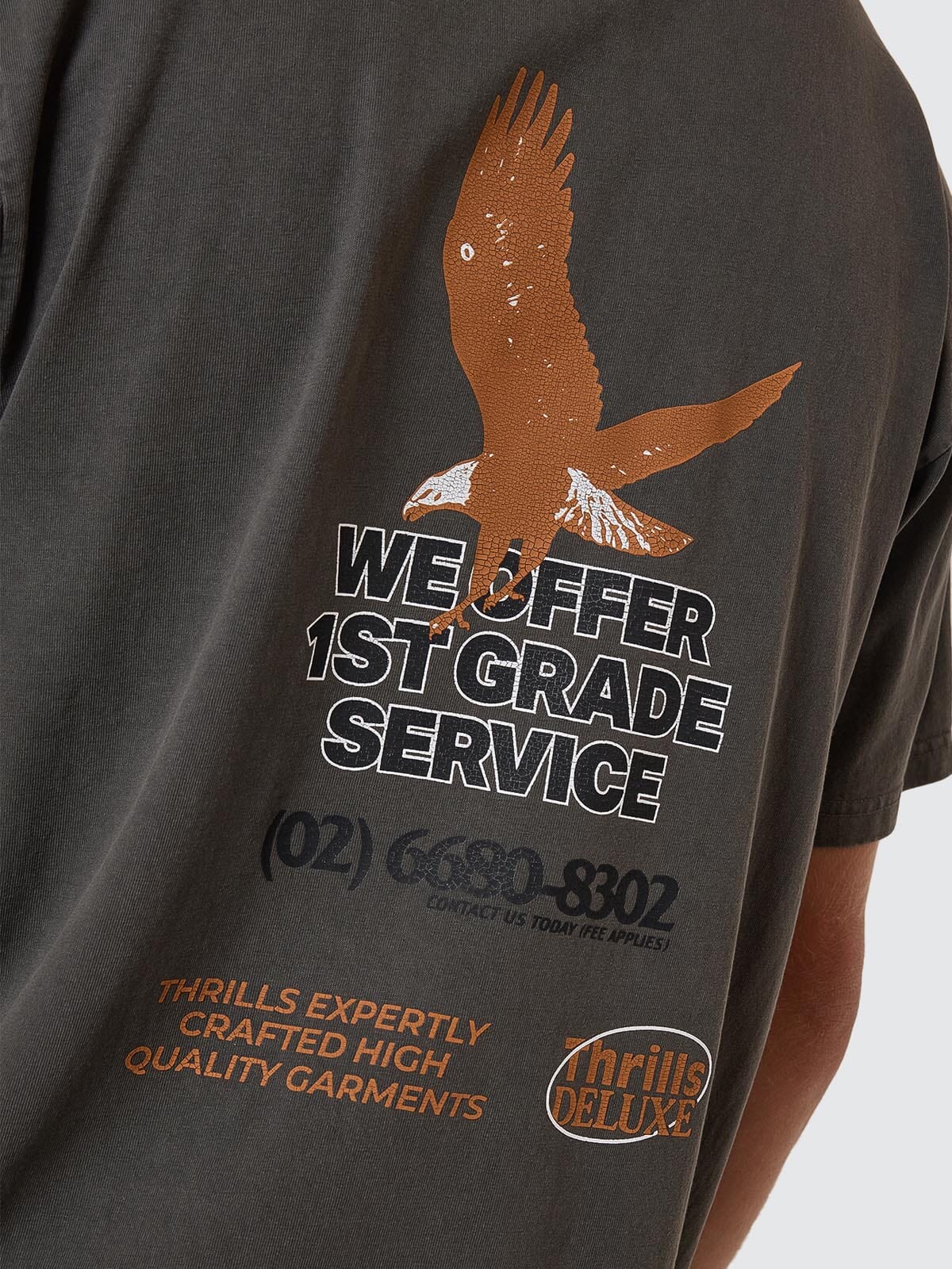 1st Grade Service Merch Fit Tee - Merch Black - Image 7