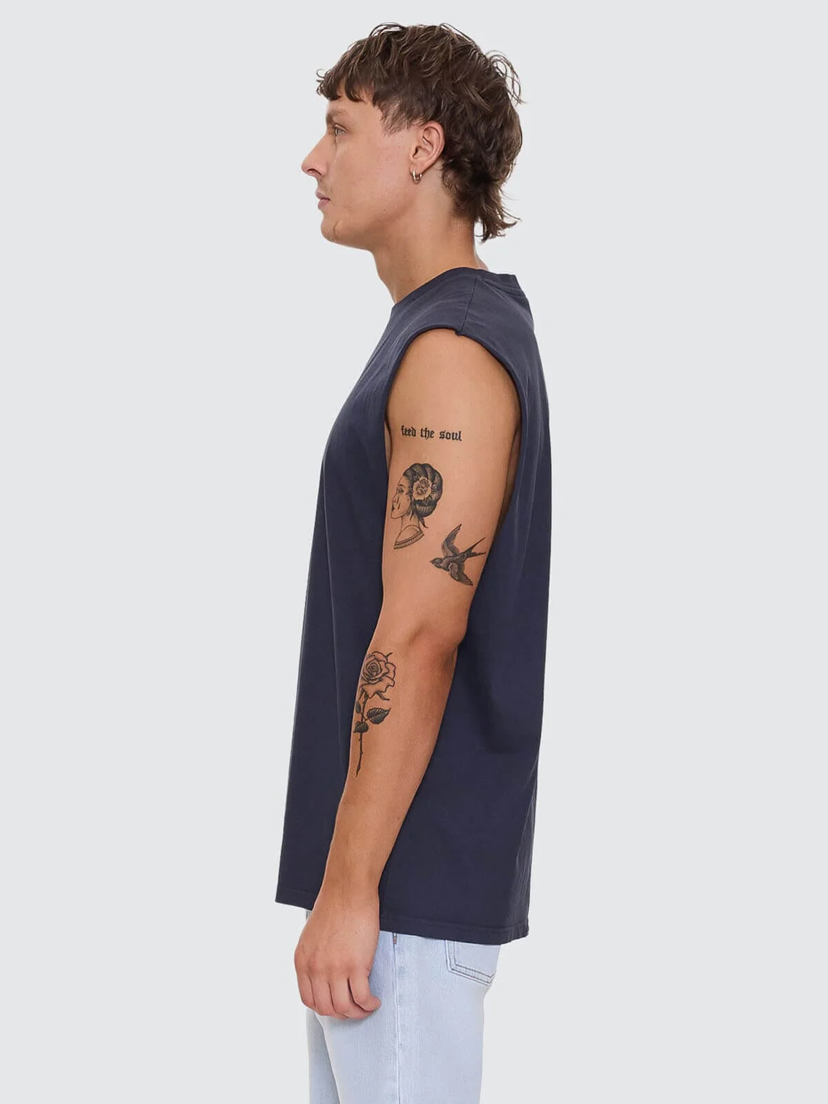 A Haven For The Restless Merch Fit Muscle Tee - Total Eclipse - Image 3