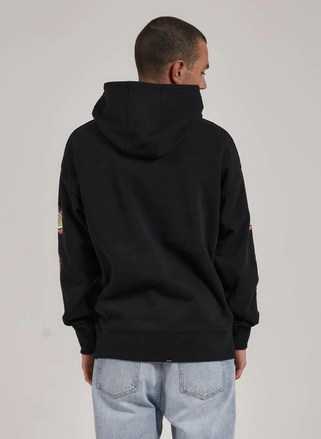 Acid Test Slouch Pull On Hood - Washed Black - Image 2