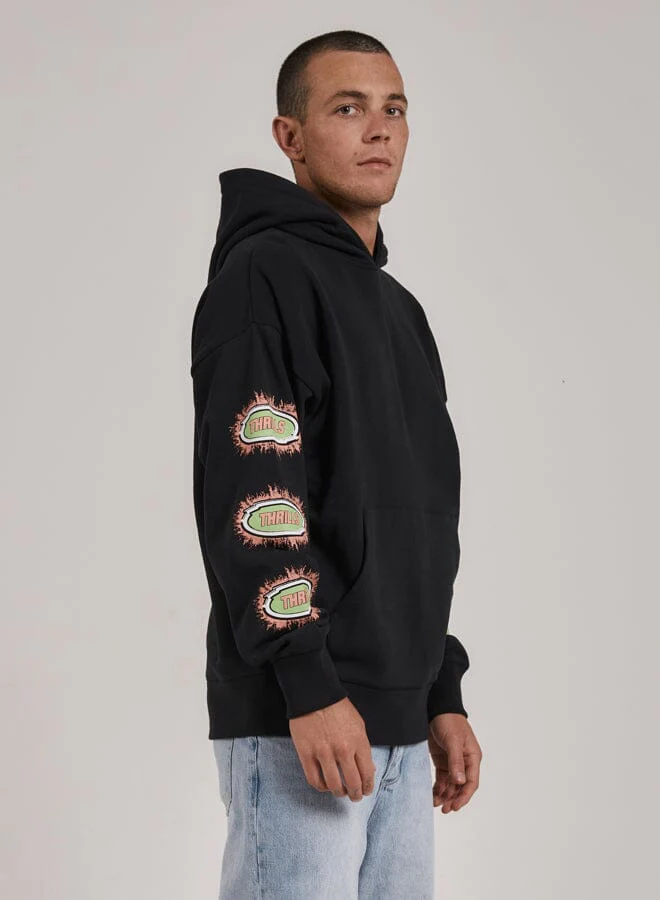 Acid Test Slouch Pull On Hood - Washed Black - Image 4