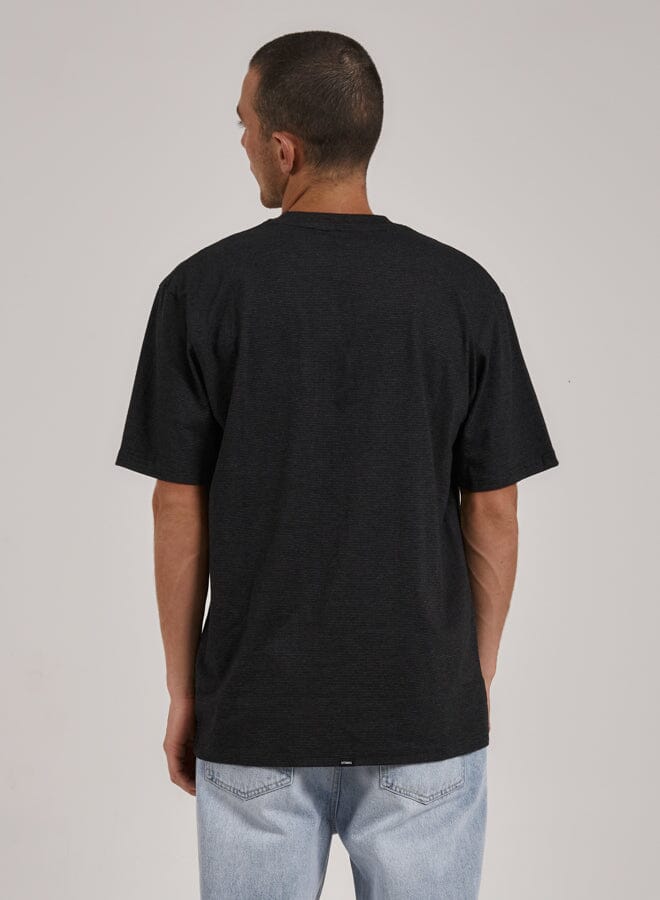 Acid Test Stripe Pocket Oversize Fit Tee - Black - Image 2