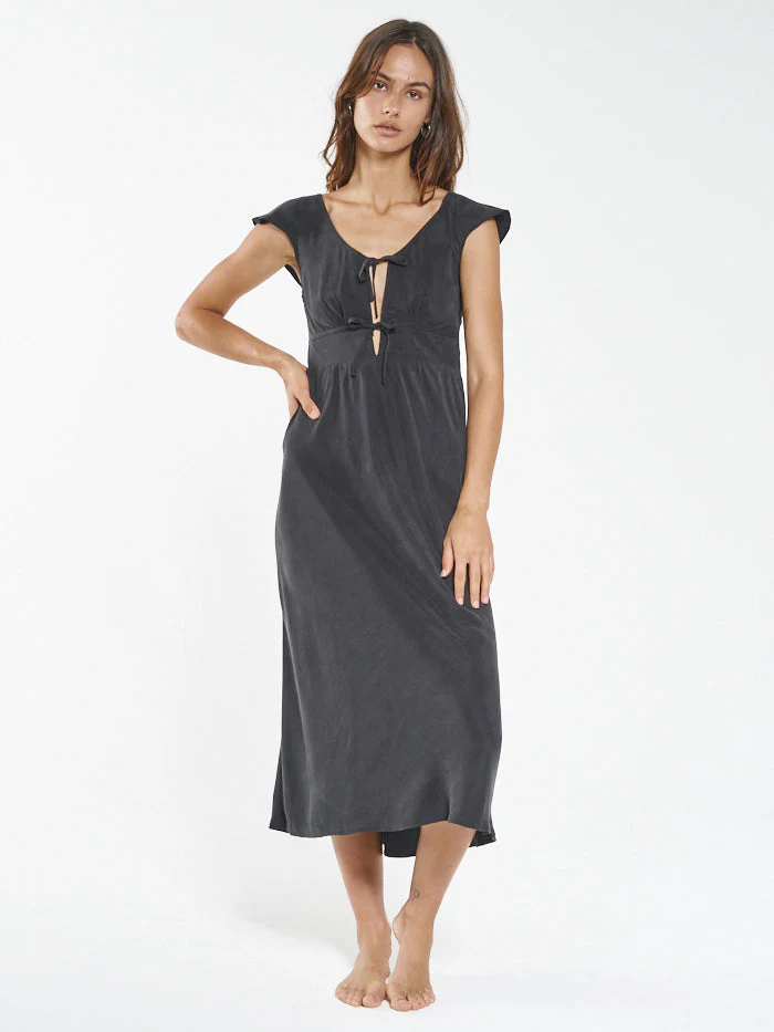 Adira Slip Dress - Antique Black - Image 4