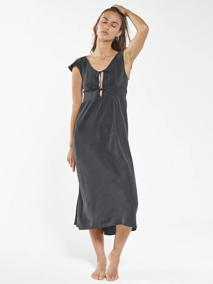 Adira Slip Dress - Antique Black - Image 5