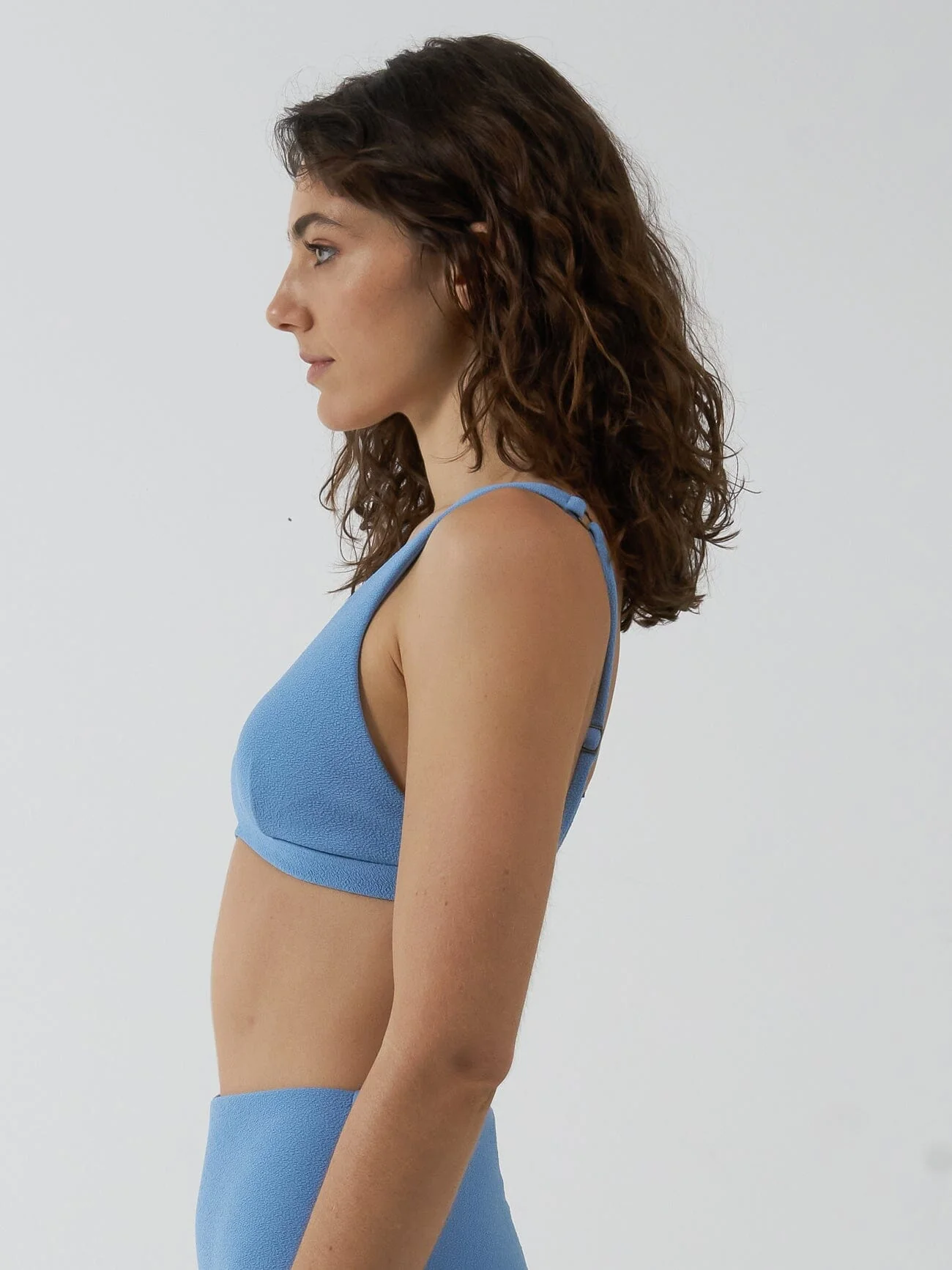 Adira Tall Triangle Bikini Top - Postal Blue - Image 4
