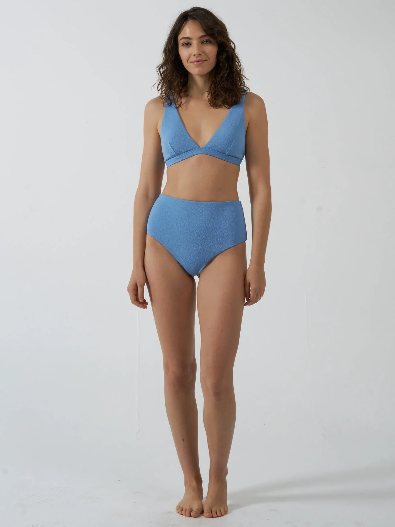 Adira Tall Triangle Bikini Top - Postal Blue - Image 6