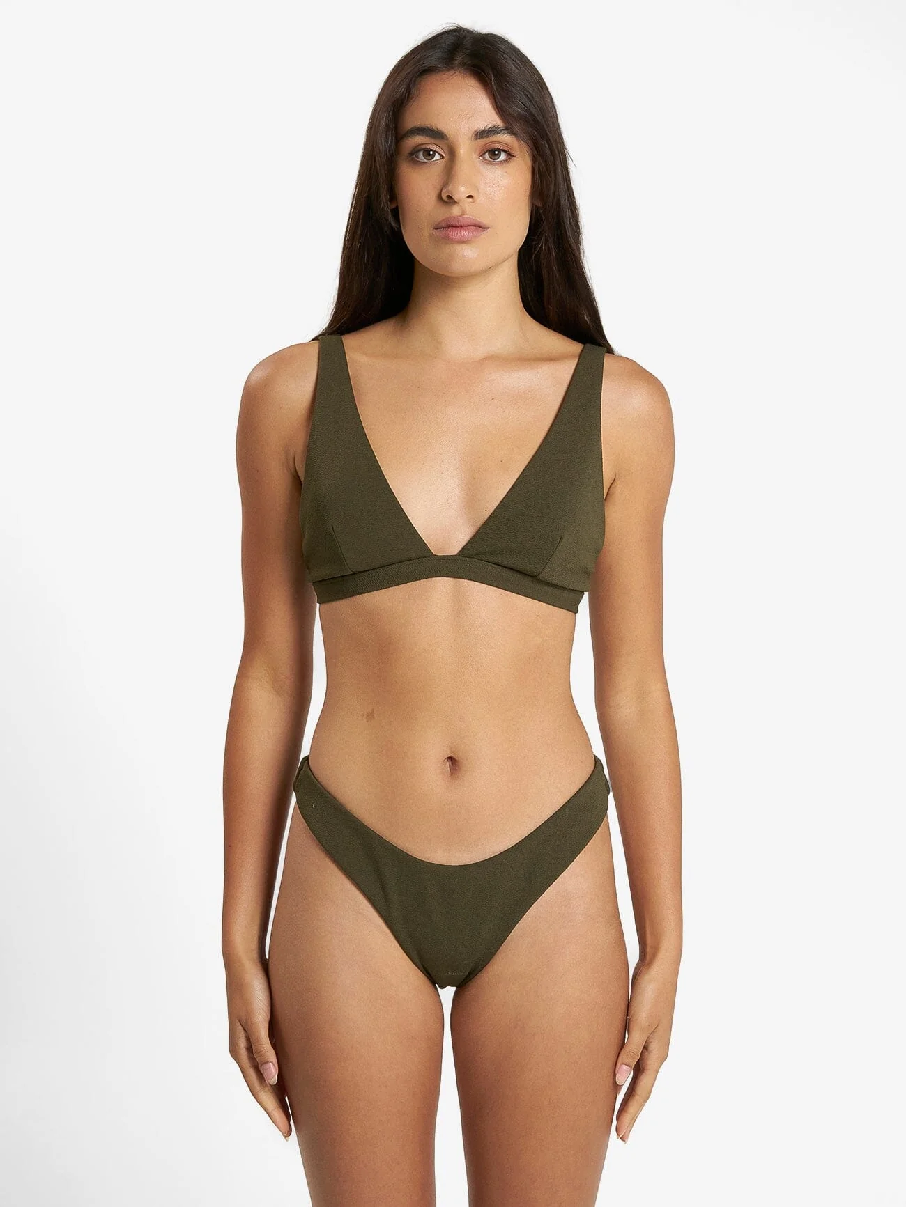 Adira Tall Triangle Bikini Top - Tarmac - Image 5