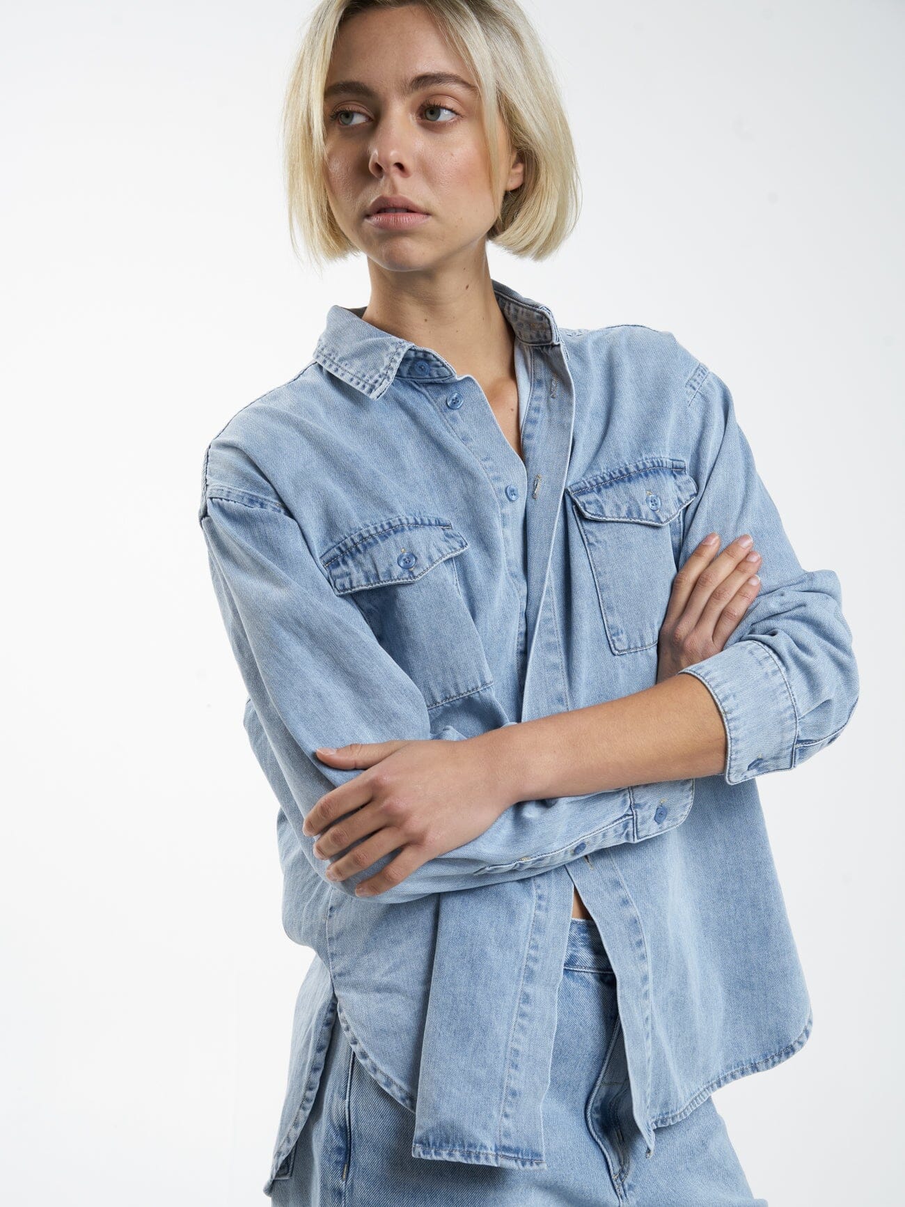 Adrian Denim Shirt - Endless Blue - Image 6