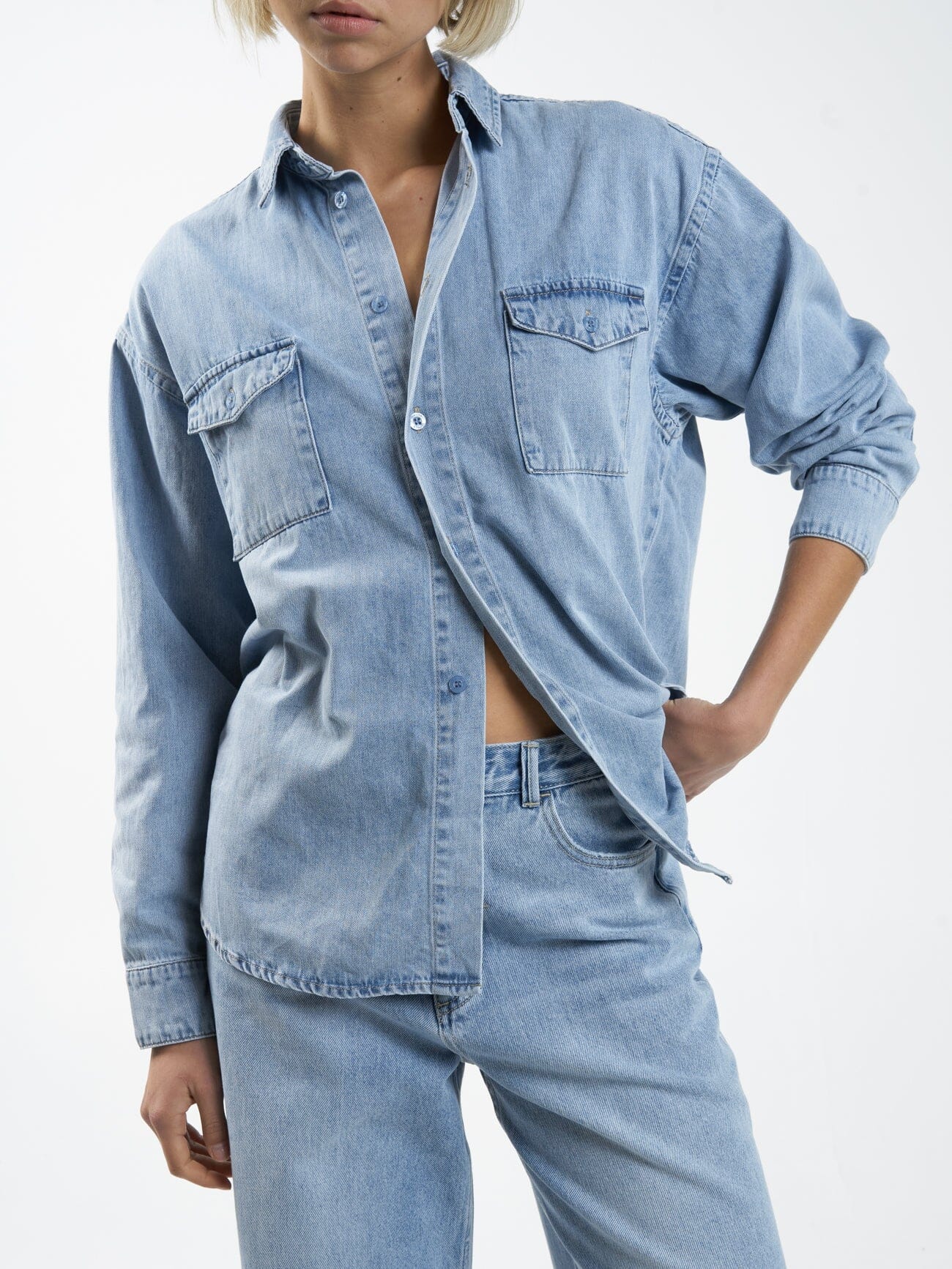 Adrian Denim Shirt - Endless Blue - Image 7