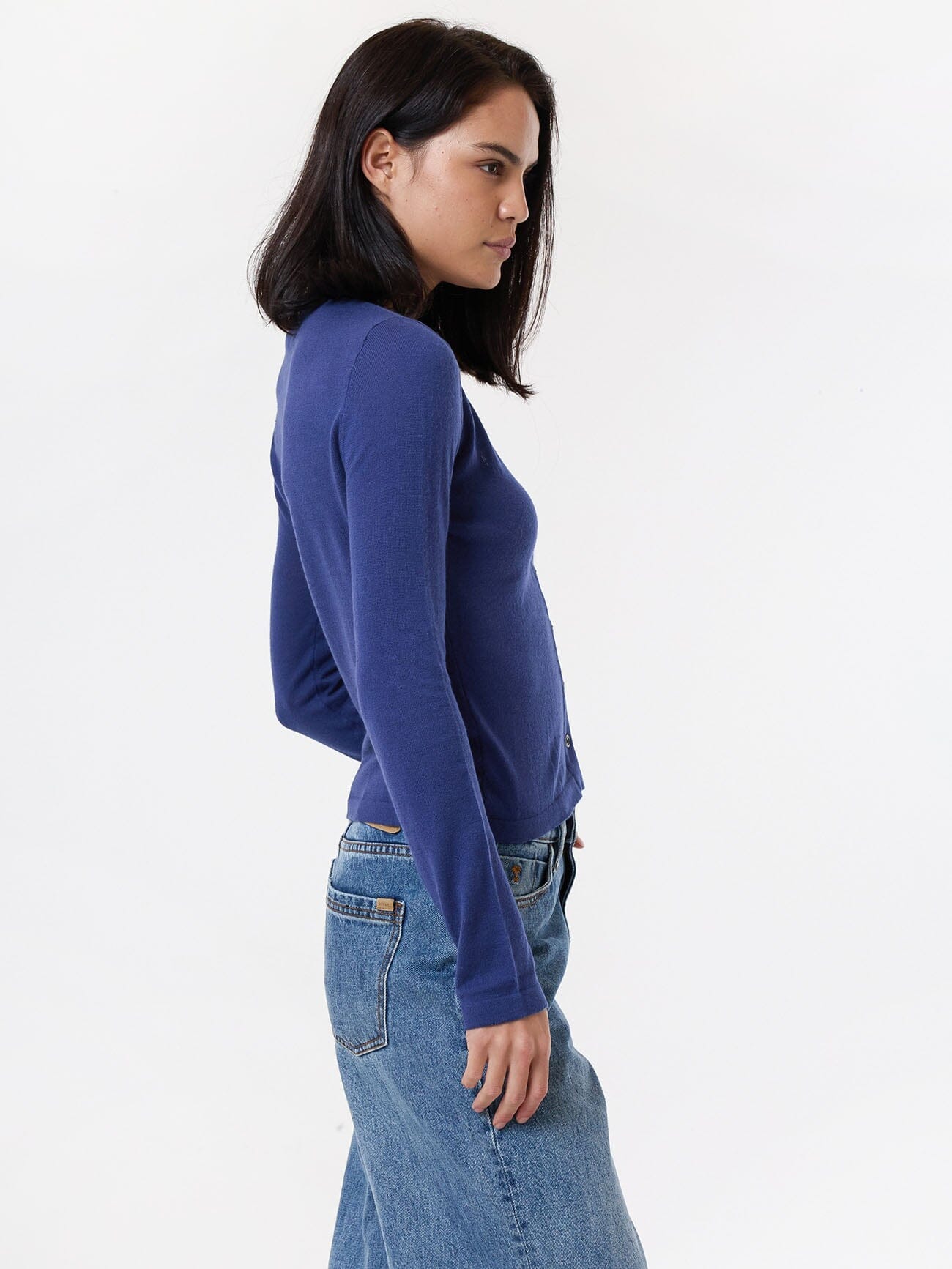 Alaia Knit Cardigan - Royal Blue - Image 3