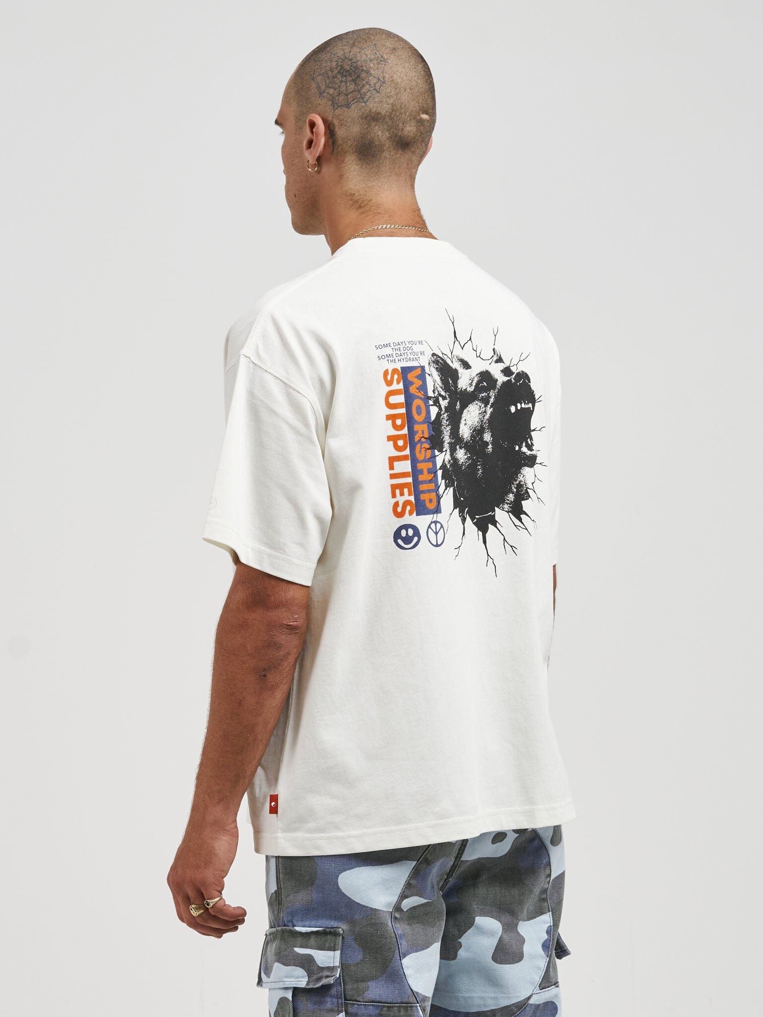 All Bark Oversize Tee - Bone - Image 4