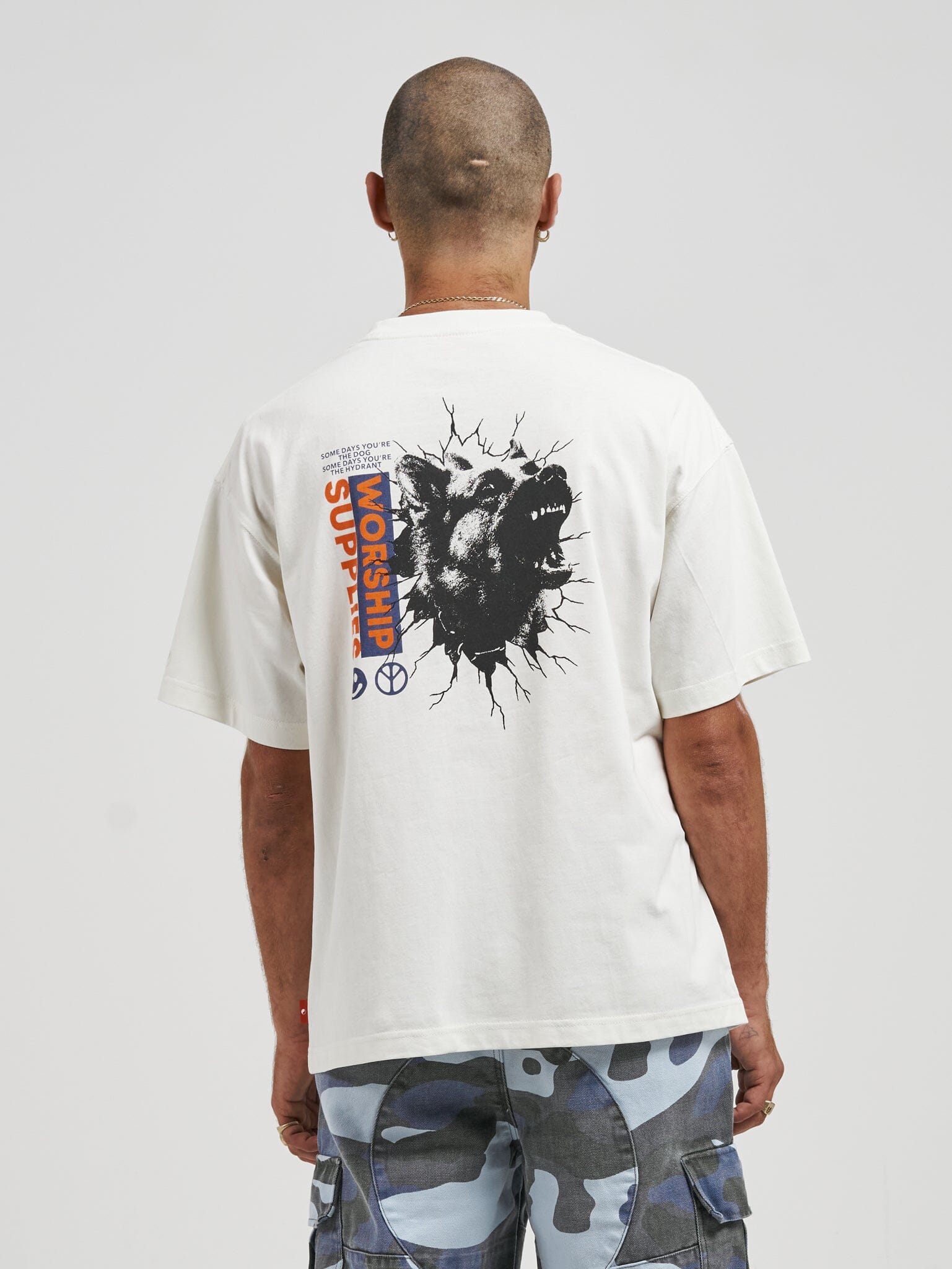 All Bark Oversize Tee - Bone - Image 5