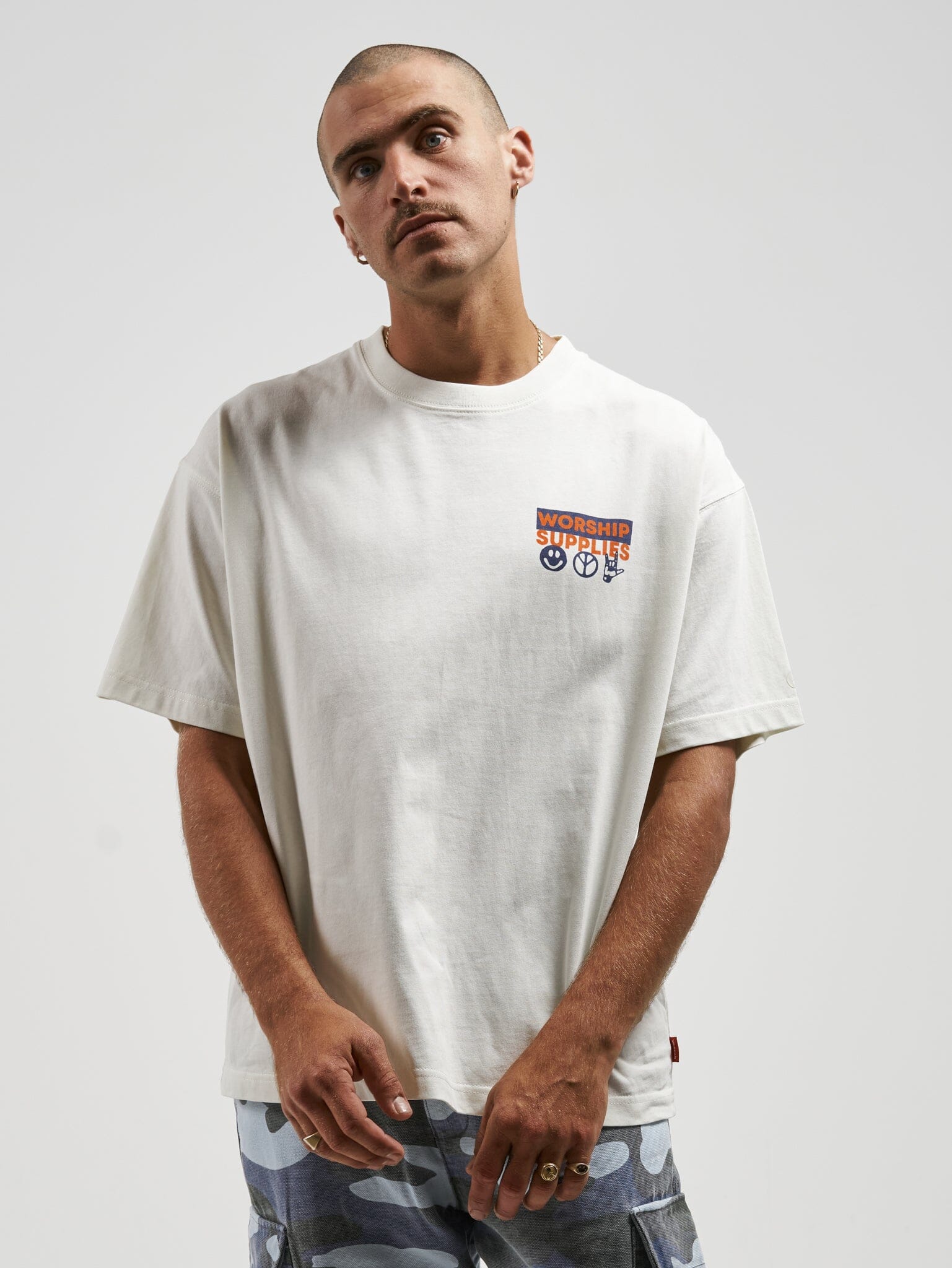 All Bark Oversize Tee - Bone - Image 7