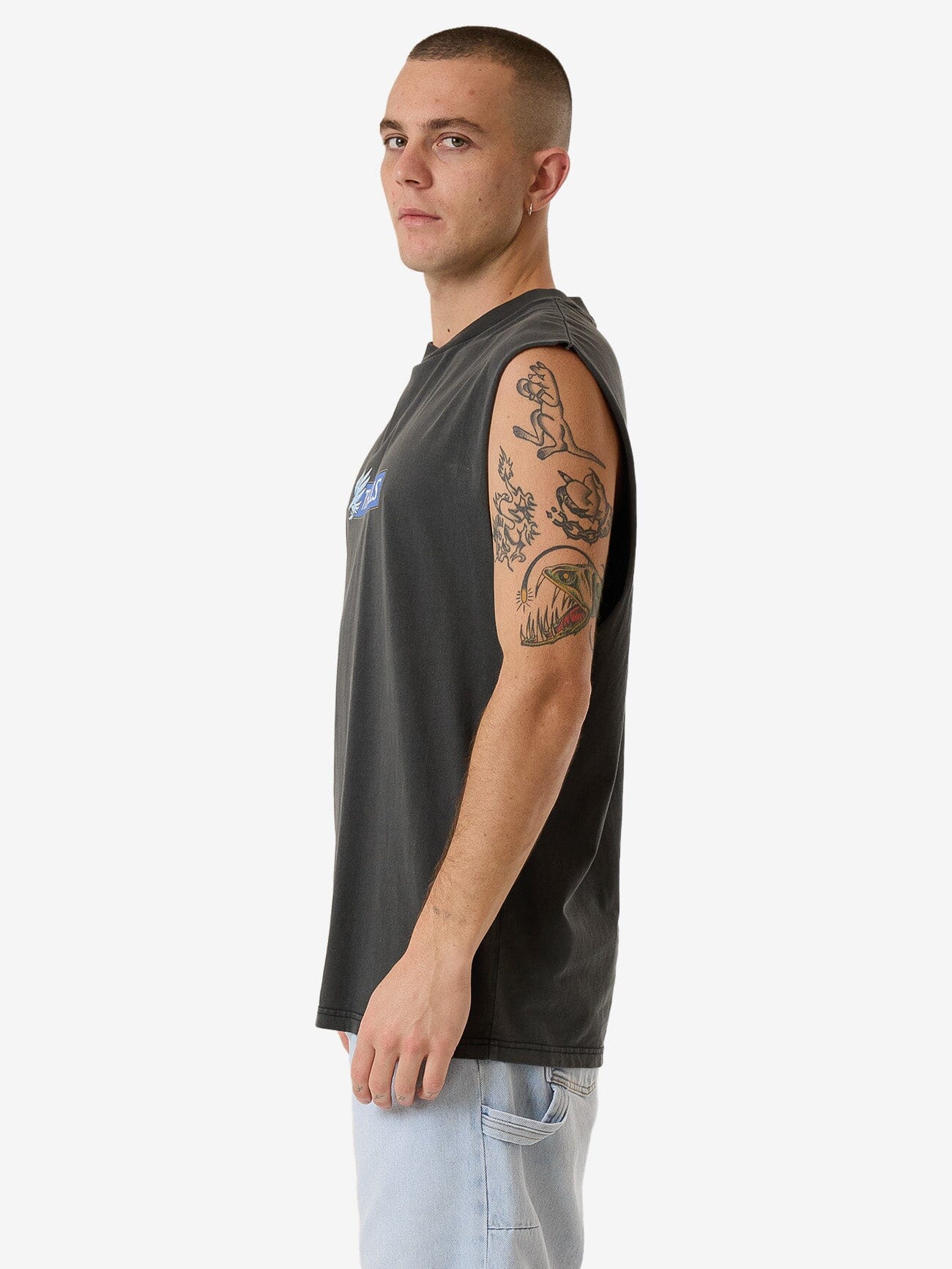 Allegiance Merch Fit Muscle Tee - Merch Black - Image 4