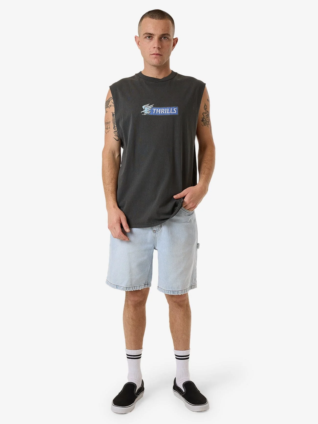 Allegiance Merch Fit Muscle Tee - Merch Black - Image 6