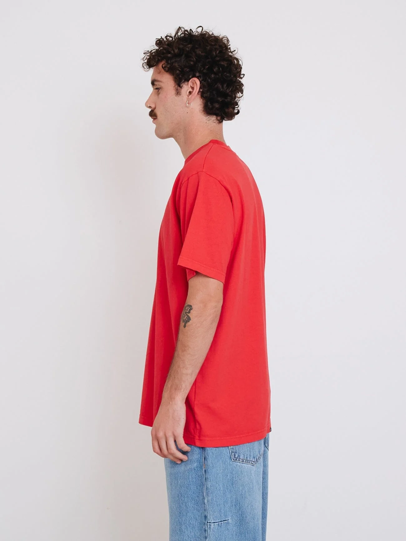 Arena Merch Fit Tee - Flame Red - Image 3