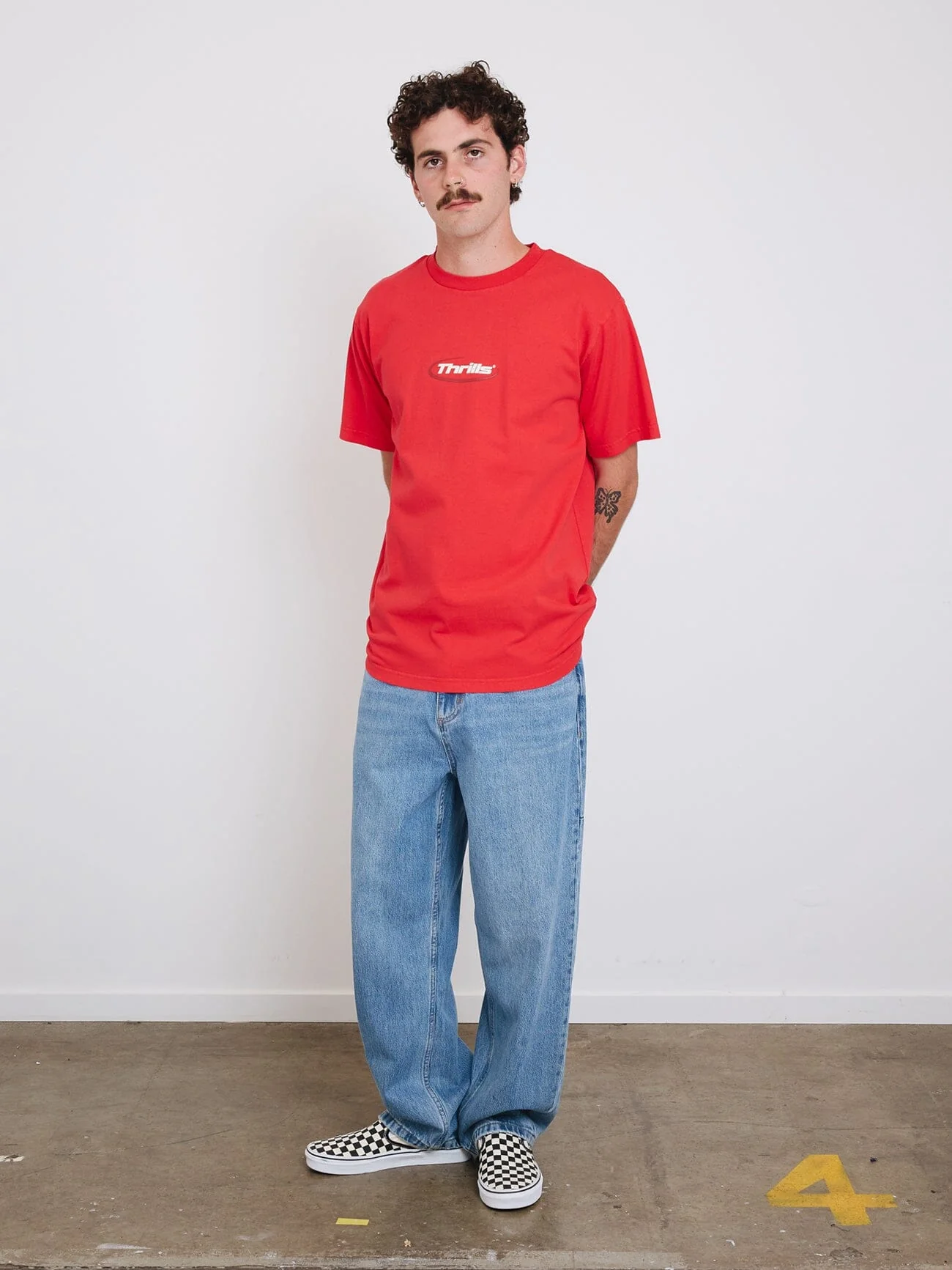 Arena Merch Fit Tee - Flame Red - Image 4