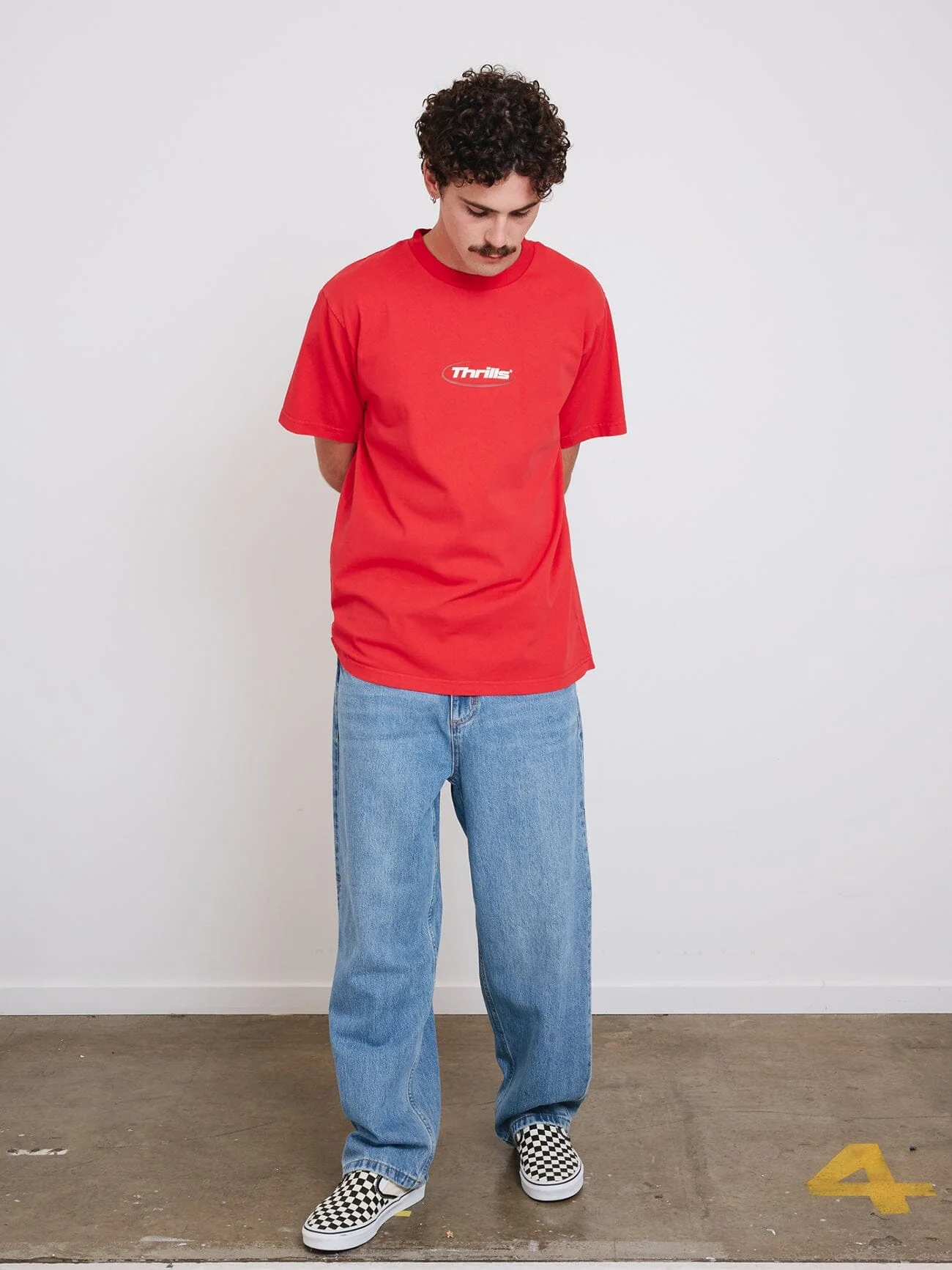 Arena Merch Fit Tee - Flame Red - Image 5