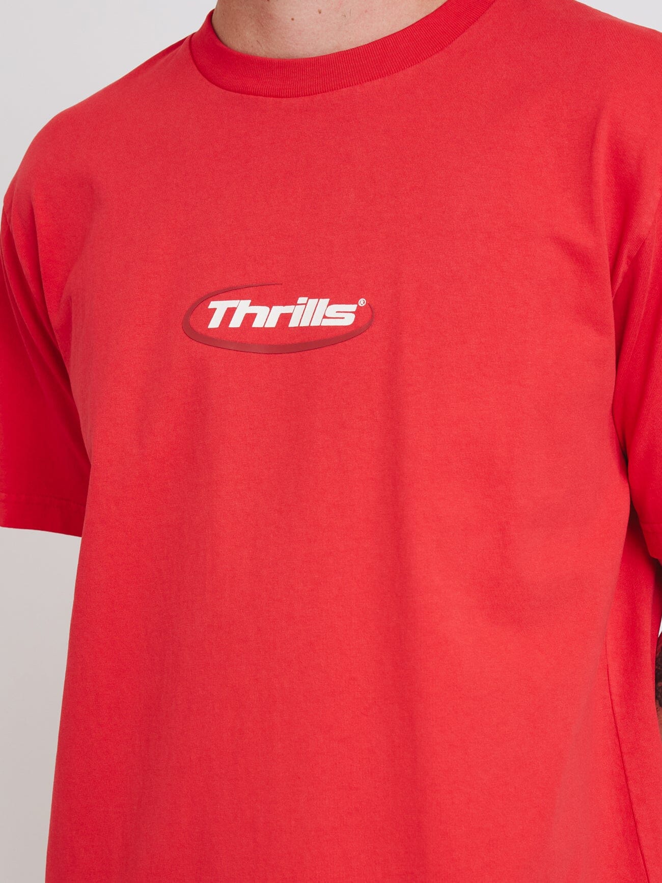 Arena Merch Fit Tee - Flame Red - Image 6