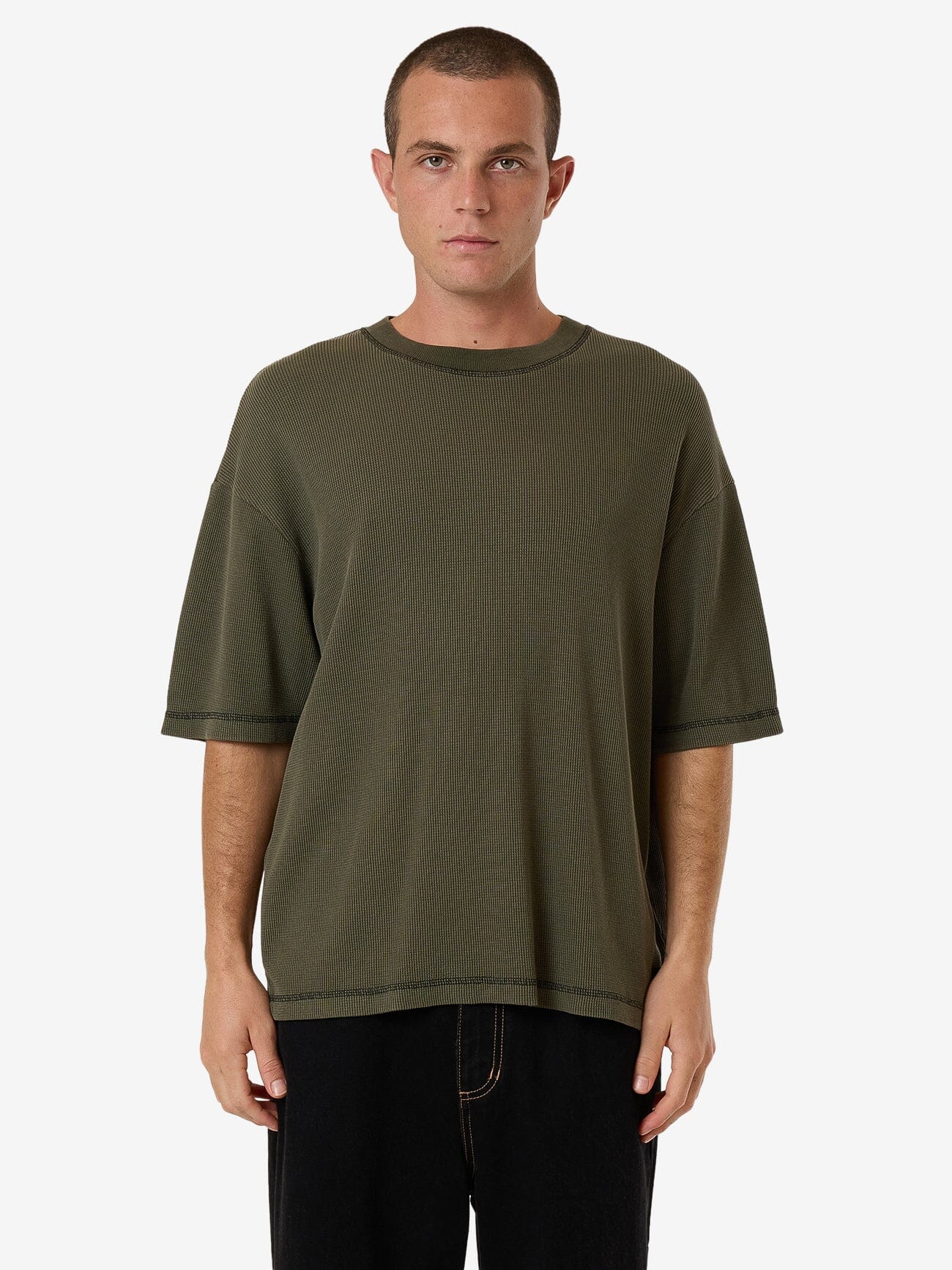 Arts & Industrial Box Fit Cropped Tee - Grape Leaf