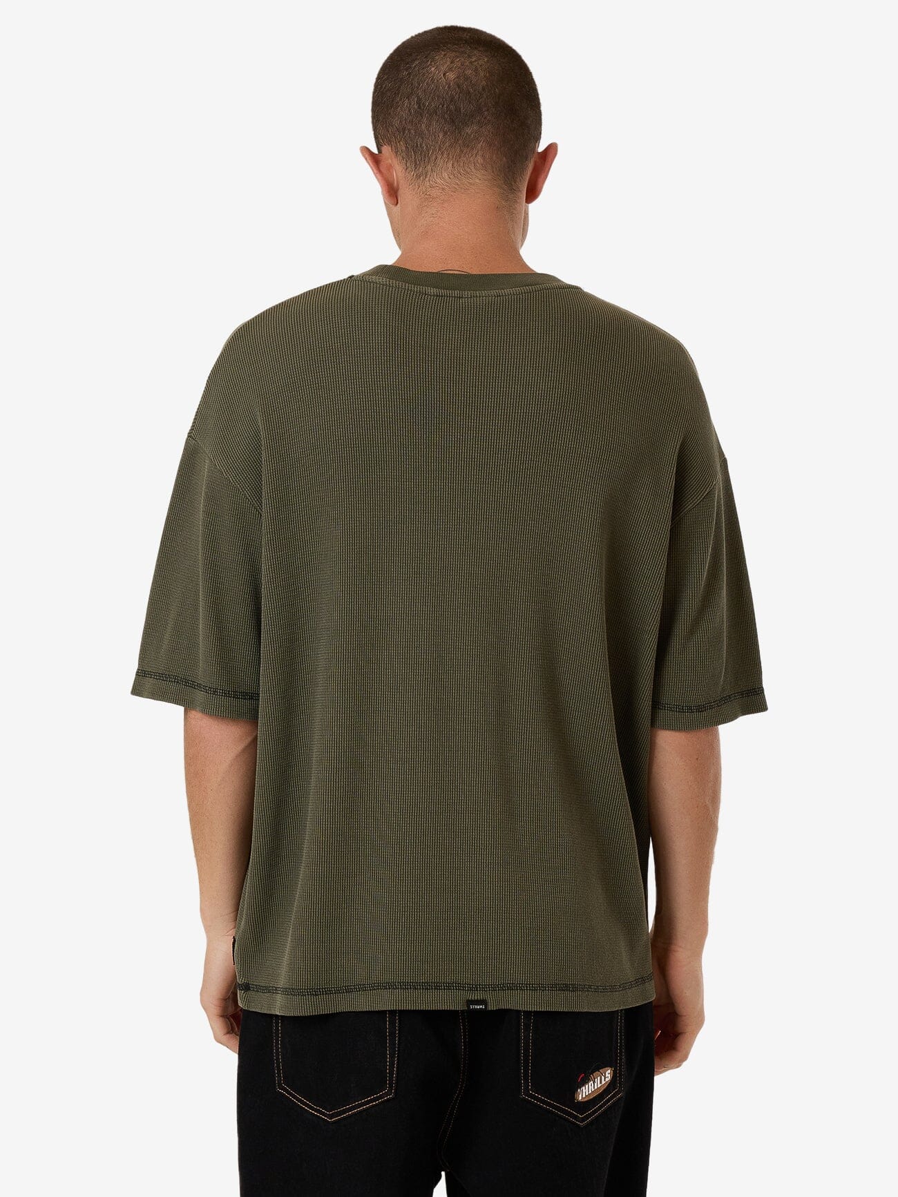 Arts & Industrial Box Fit Cropped Tee - Grape Leaf - Image 2