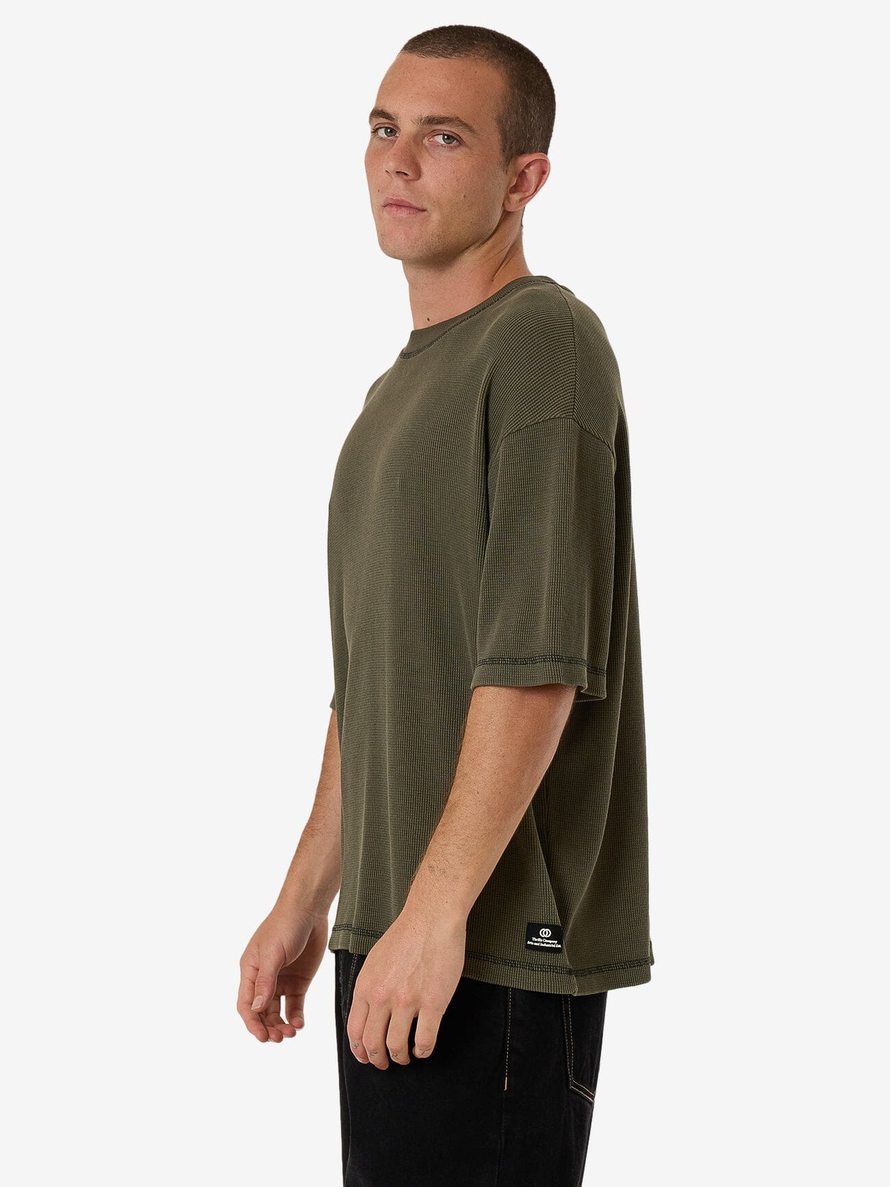 Arts & Industrial Box Fit Cropped Tee - Grape Leaf - Image 3