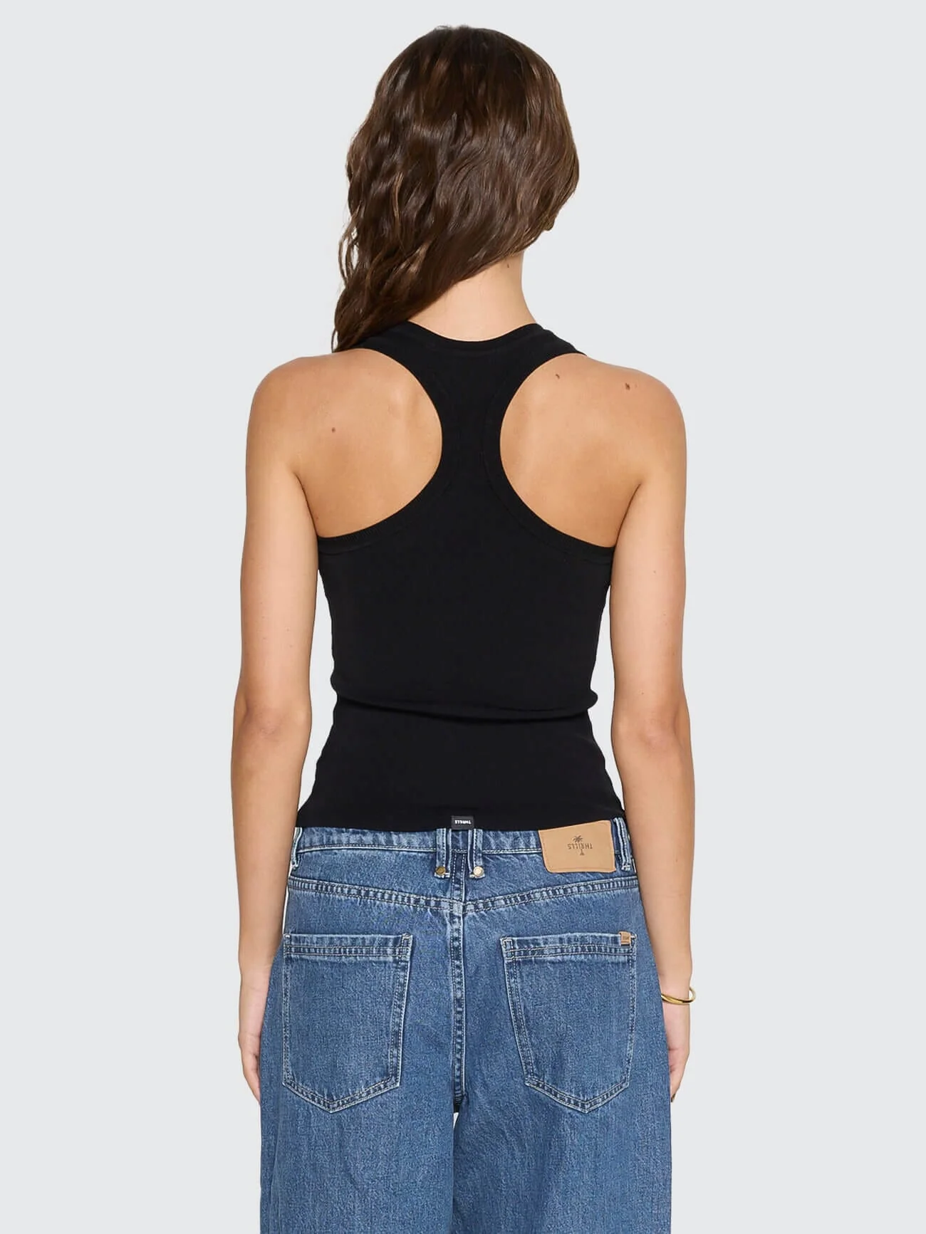 Astra V Neck Tank - Black - Image 4