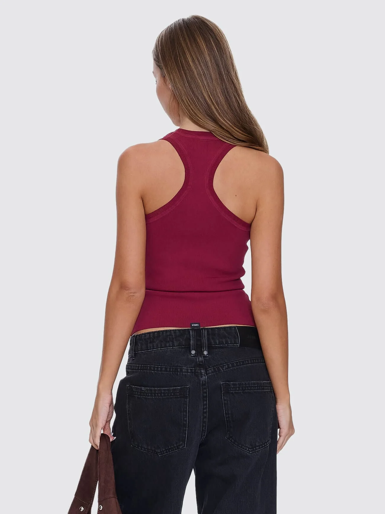 Astra V Neck Tank - New Maroon - Image 6