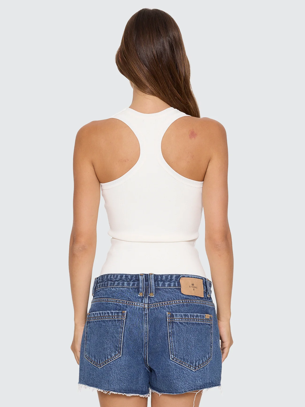 Astra V Neck Tank - White - Image 6