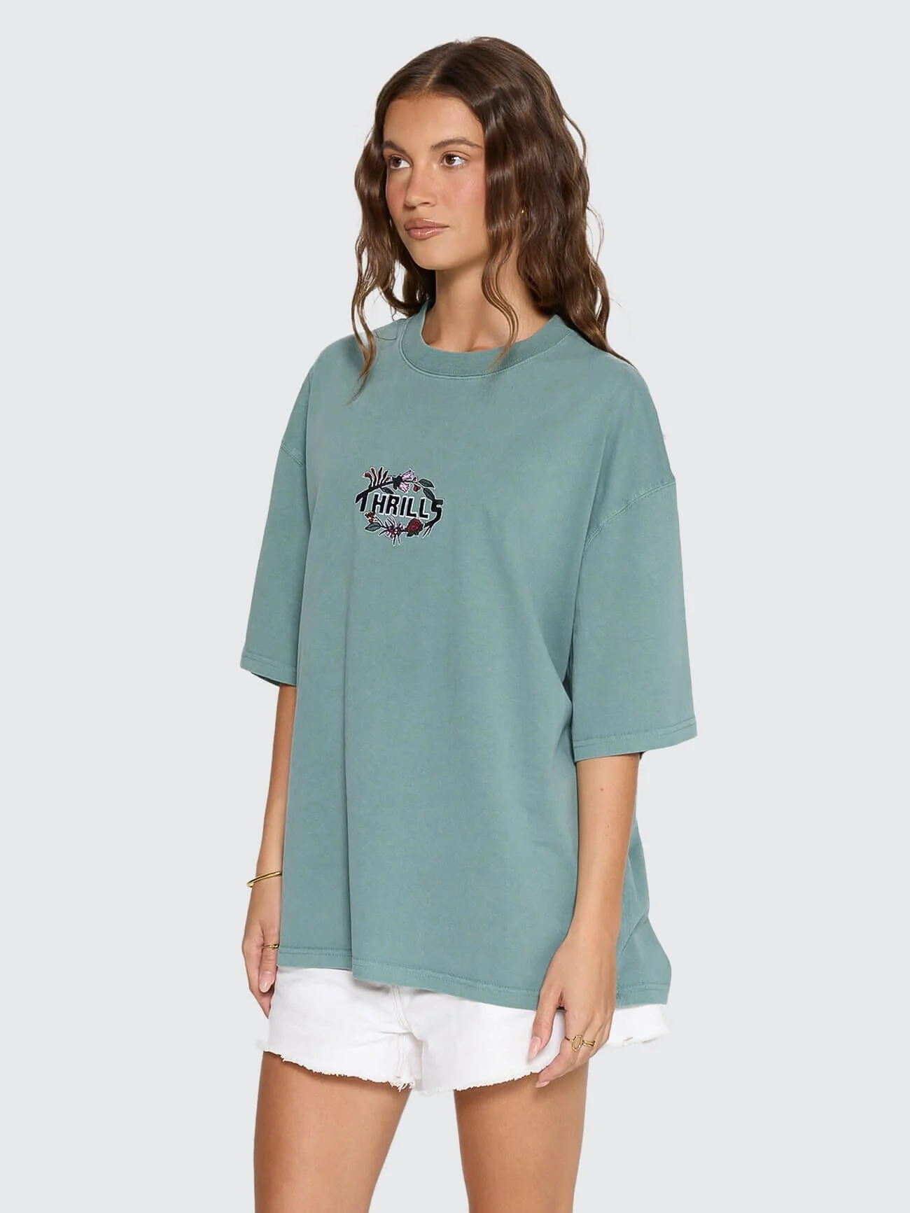 Beauty Around Us Oversized Tee - Green Coast - Image 3