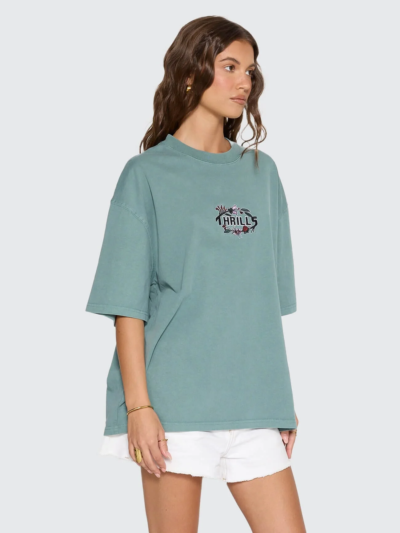 Beauty Around Us Oversized Tee - Green Coast - Image 5