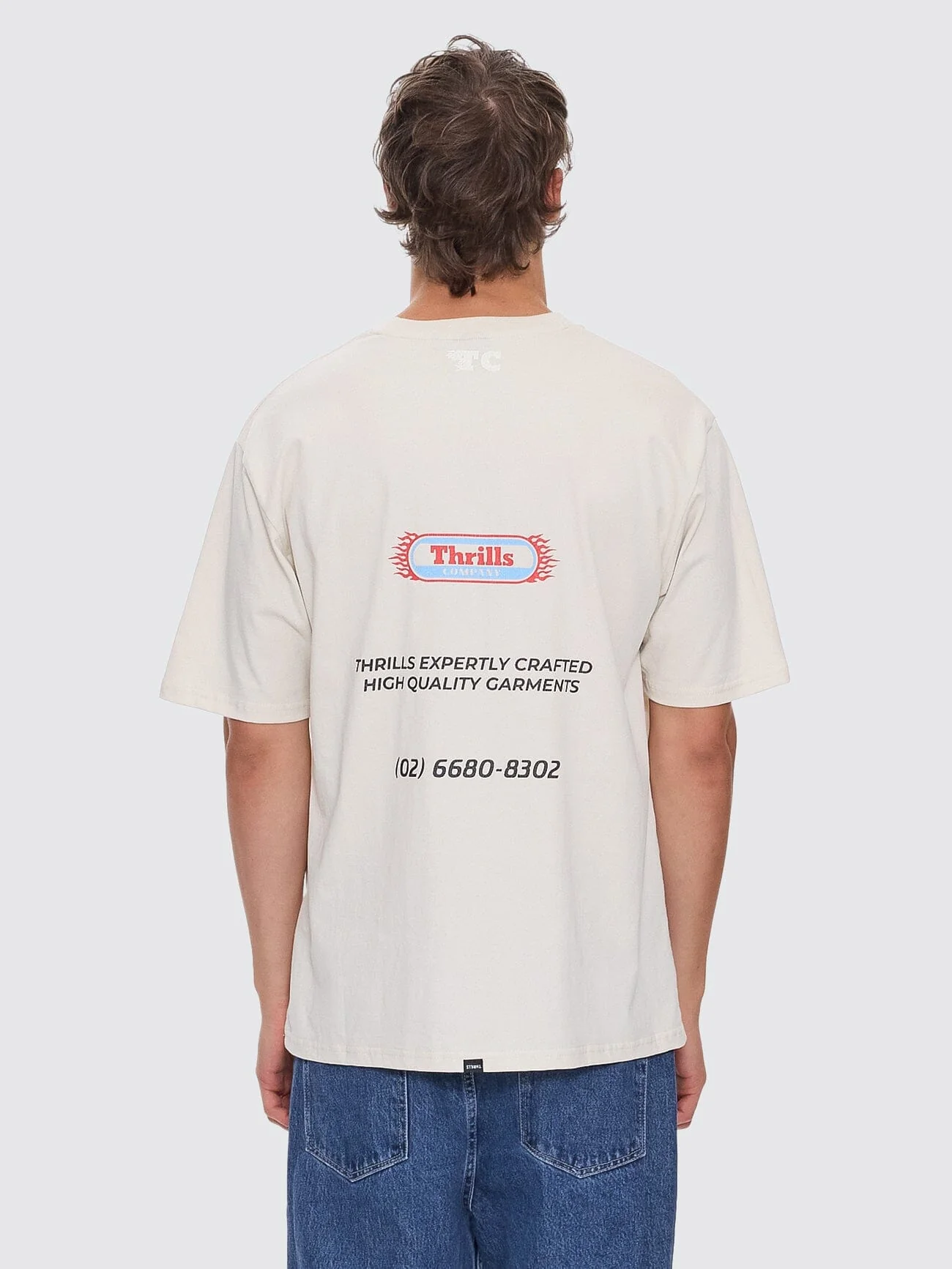 Beginning Anarchy Oversize Fit Tee - Heritage White - Image 6