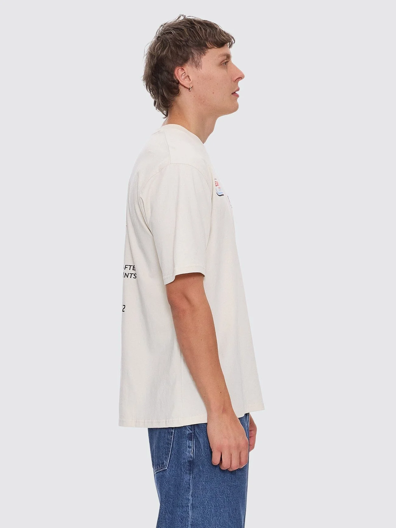 Beginning Anarchy Oversize Fit Tee - Heritage White - Image 7
