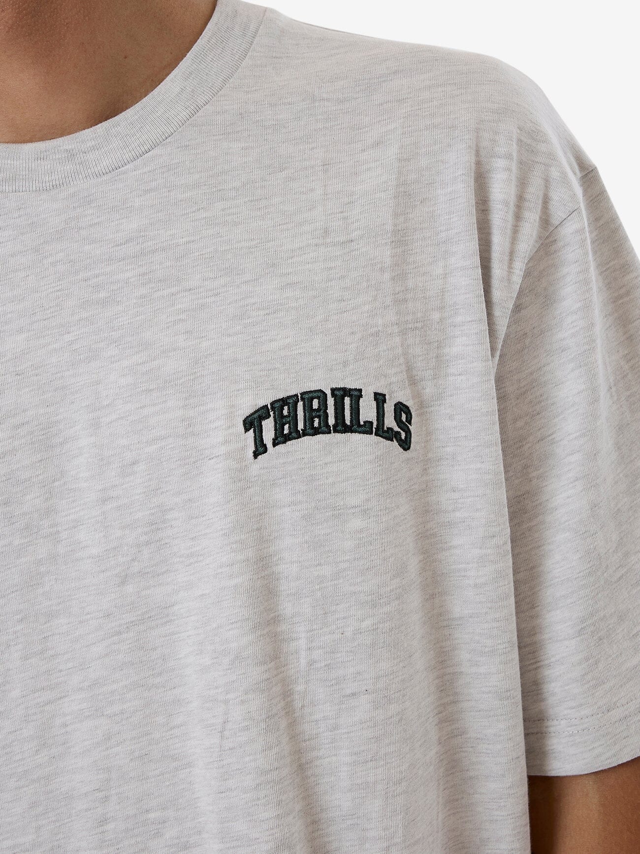 Believe Oversize Fit Tee - White Marle - Image 6