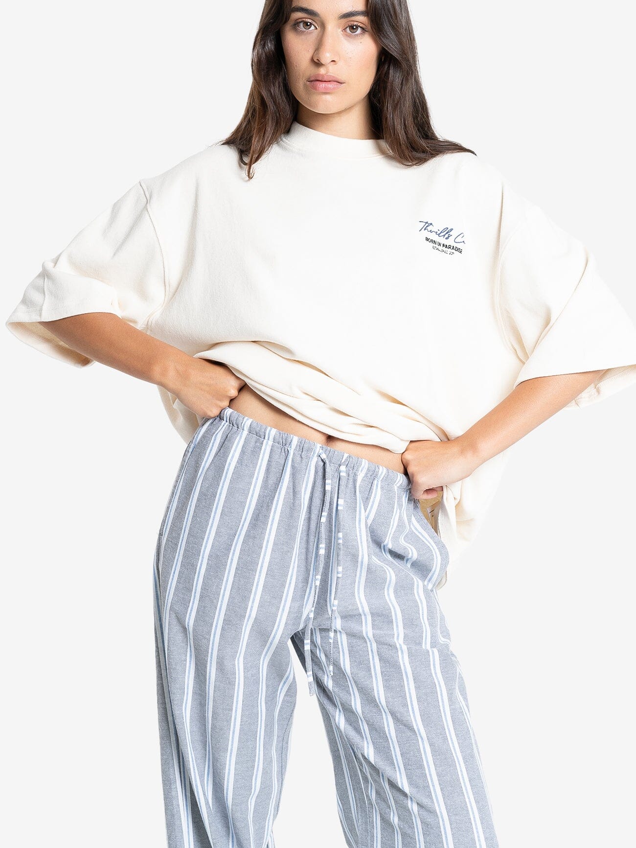 Bex Drawstring Pant - Charcoal - Image 6
