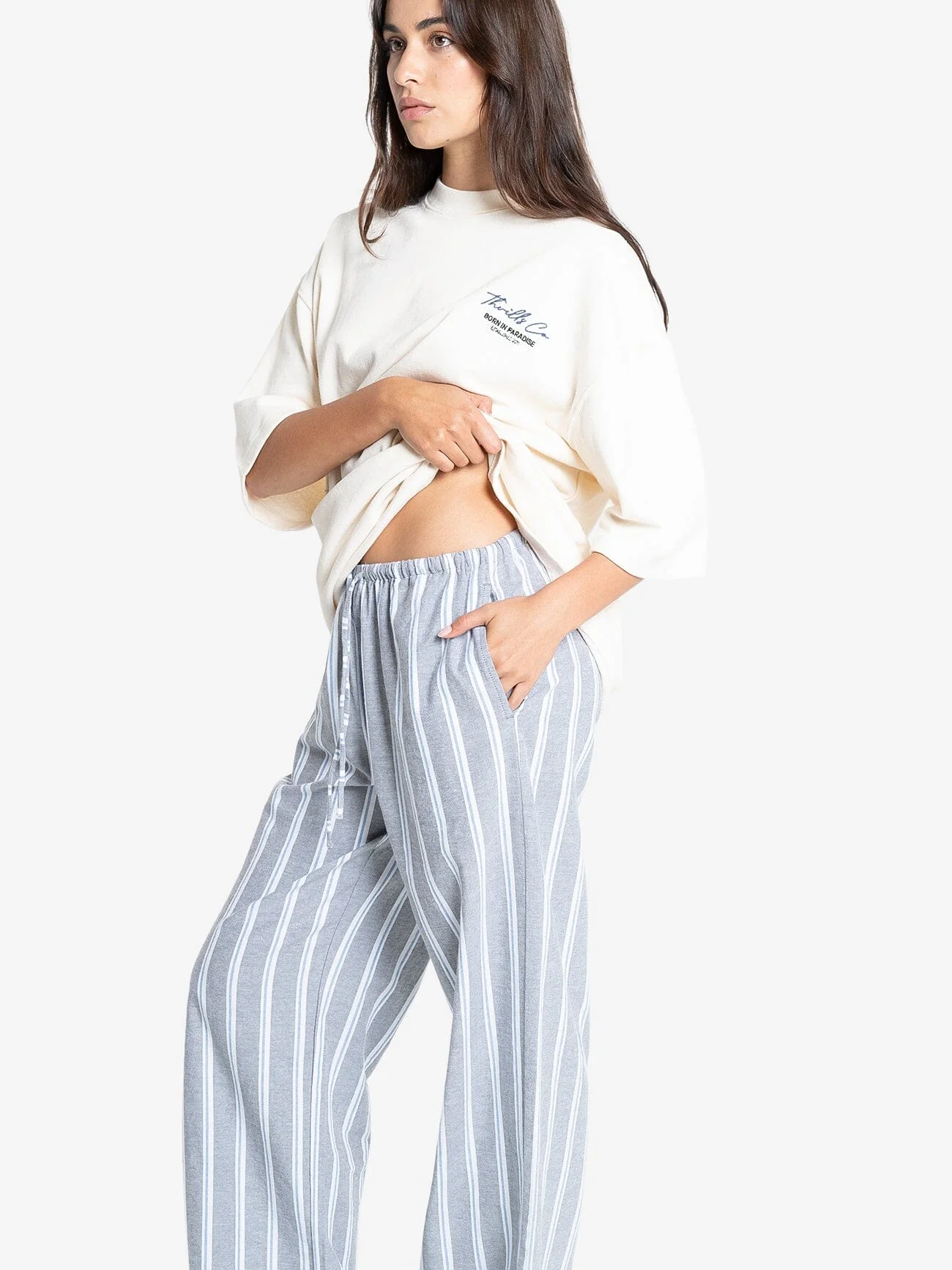 Bex Drawstring Pant - Charcoal - Image 7