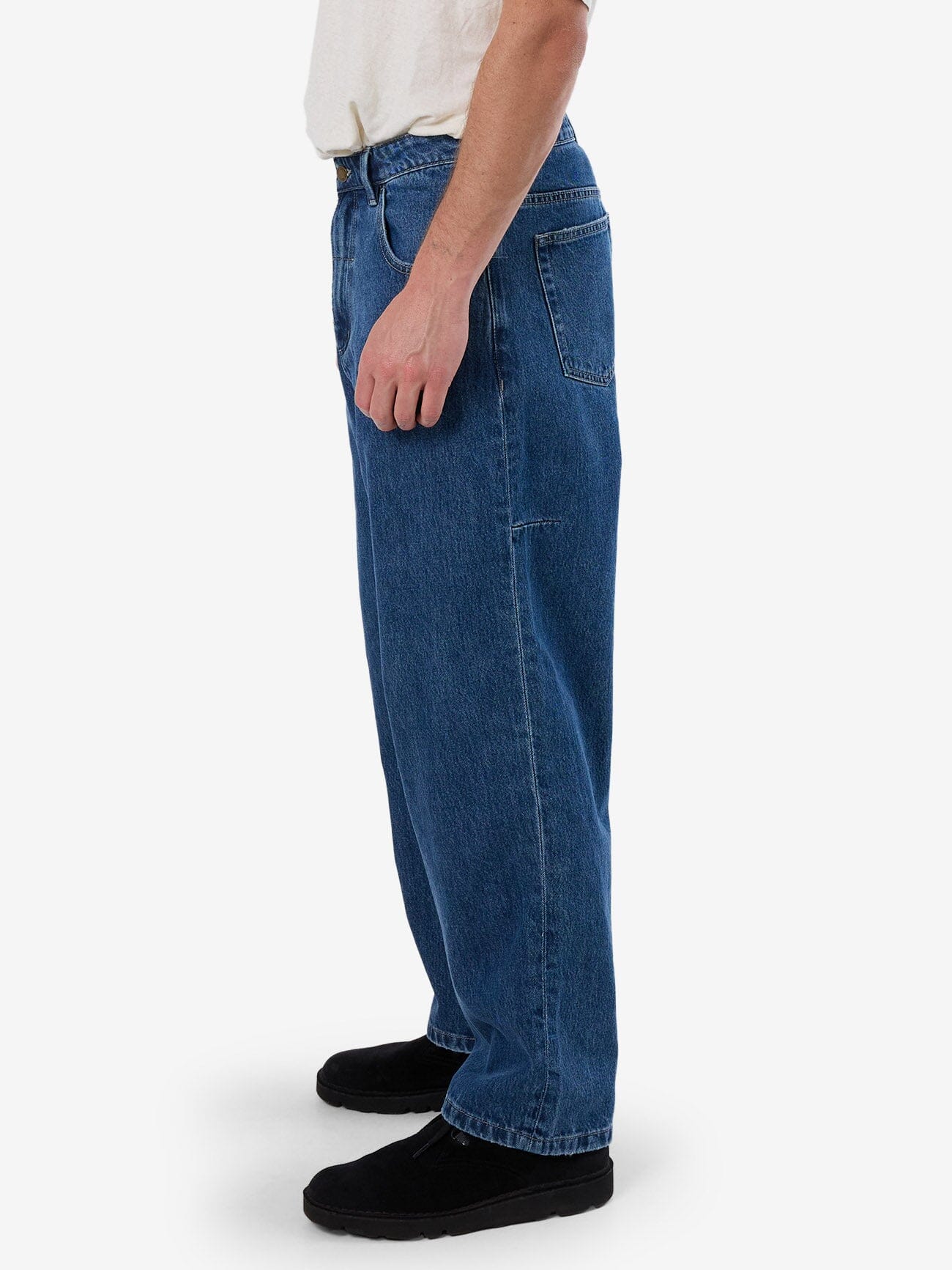 Big Slacker Baggy Denim Jean - Vintage Rinse Blue - Image 4