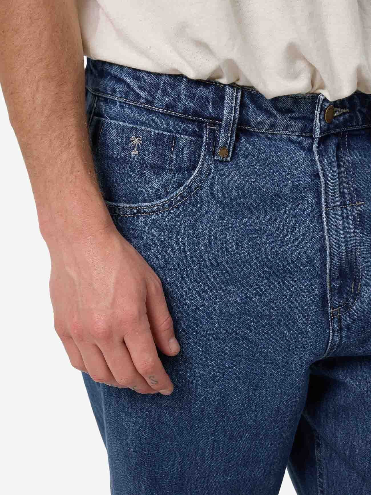 Big Slacker Baggy Denim Jean - Vintage Rinse Blue - Image 5