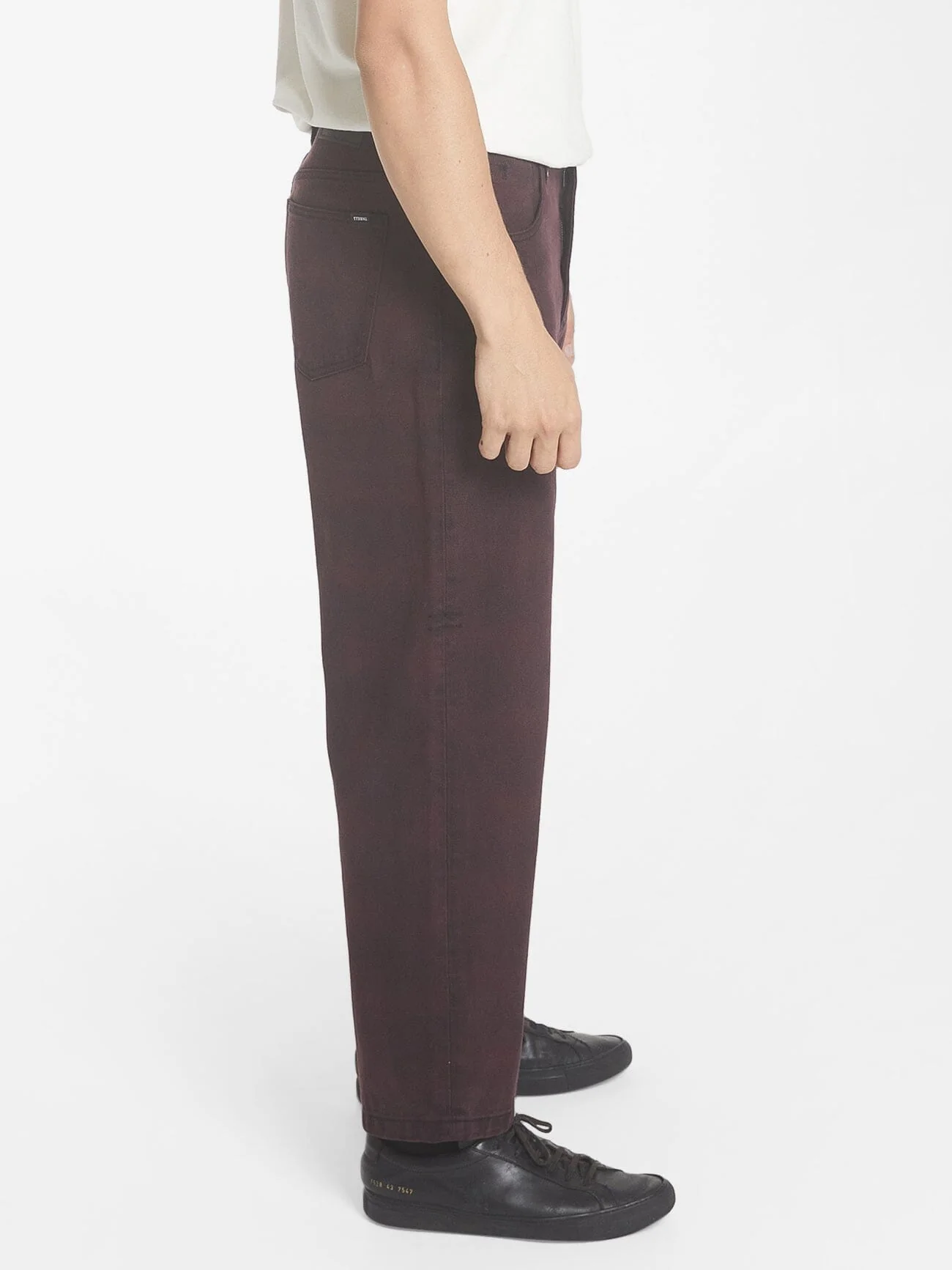Big Slacker Barrio Check Denim Jean - Deep Plum - Image 3