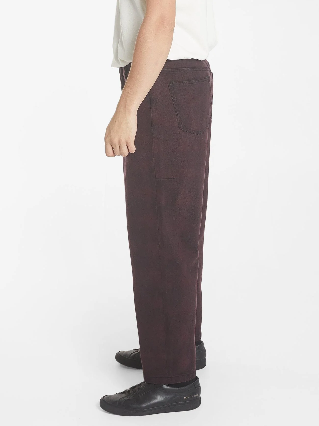 Big Slacker Barrio Check Denim Jean - Deep Plum - Image 4