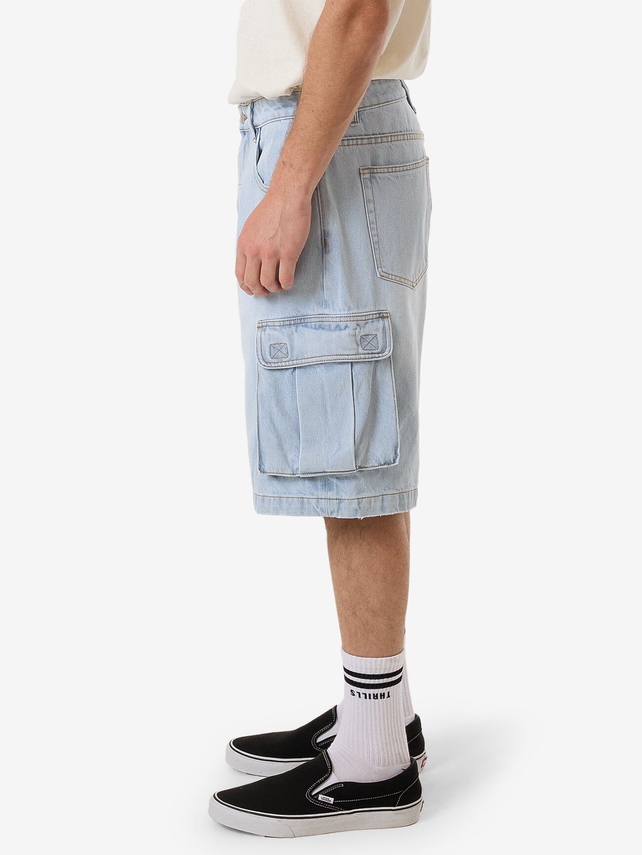 Big Slacker Denim Cargo Short - Epoch Blue - Image 3