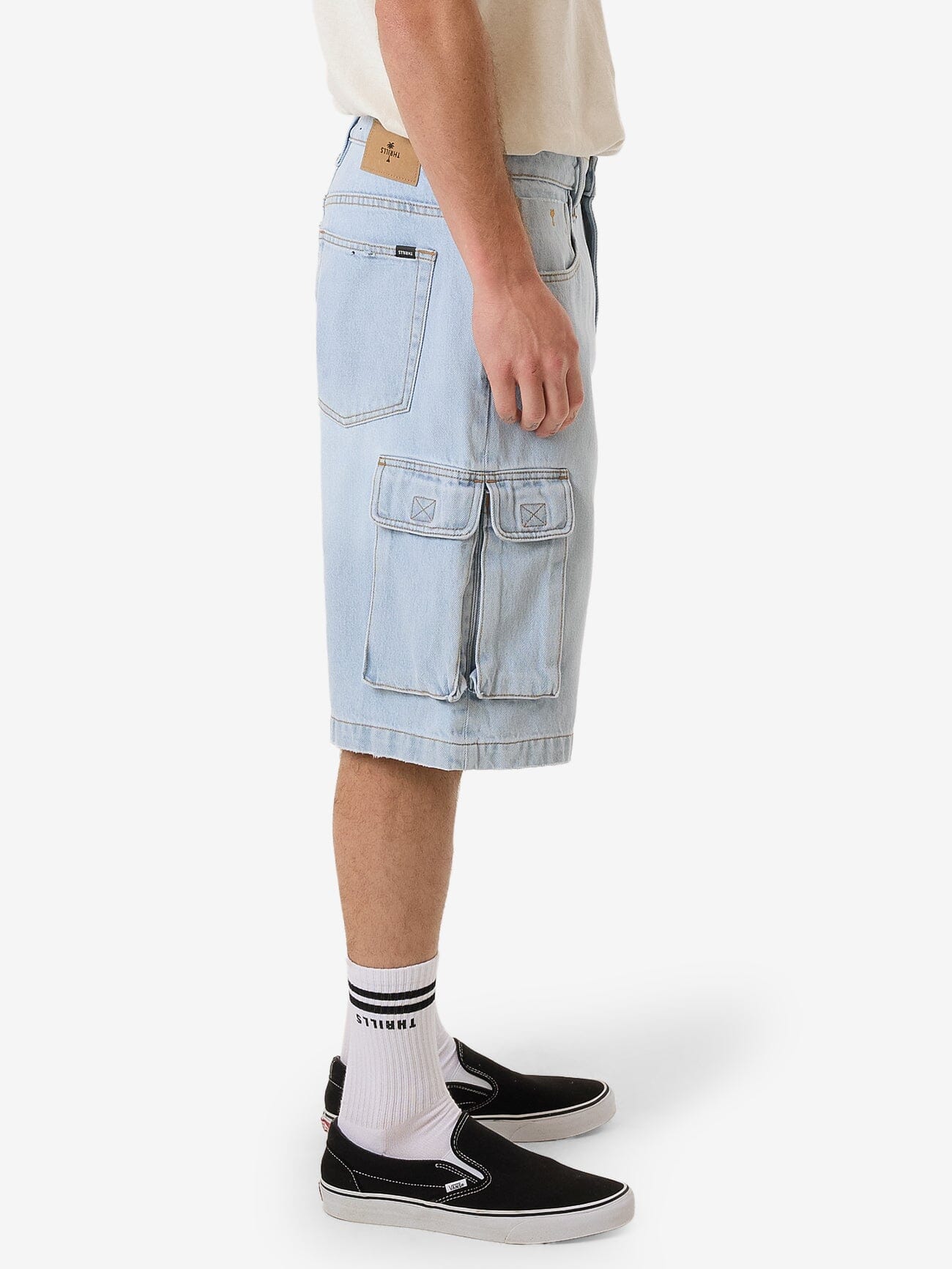 Big Slacker Denim Cargo Short - Epoch Blue - Image 4