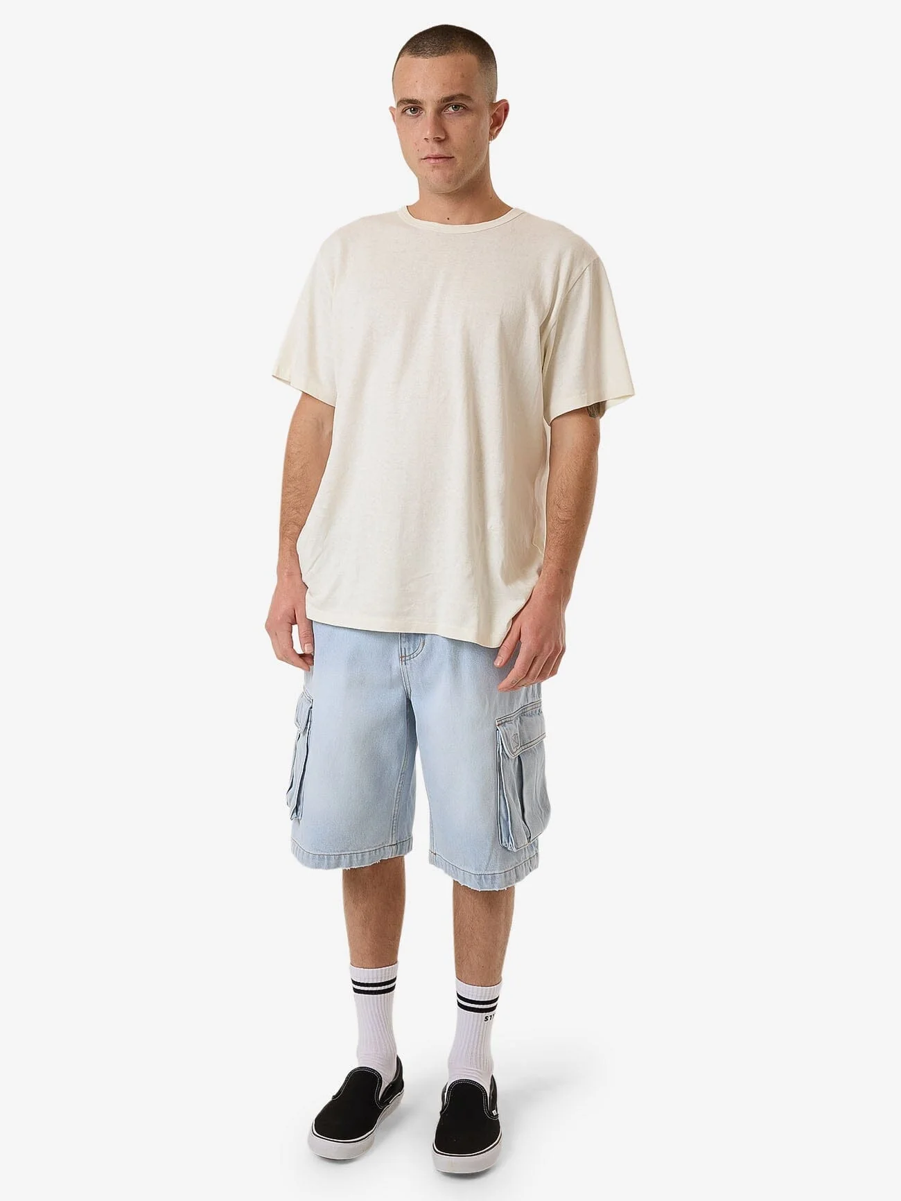 Big Slacker Denim Cargo Short - Epoch Blue - Image 5