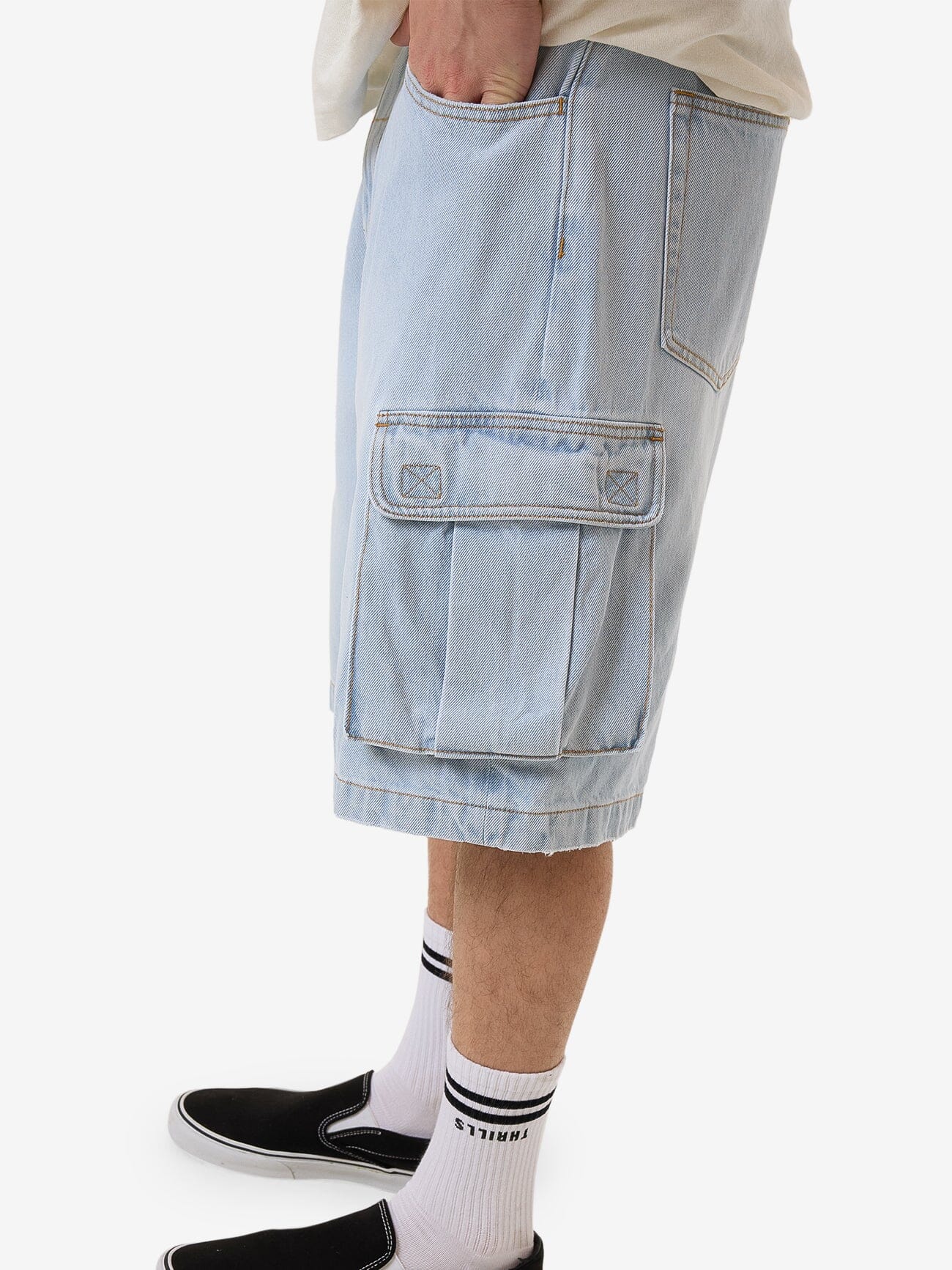 Big Slacker Denim Cargo Short - Epoch Blue - Image 6