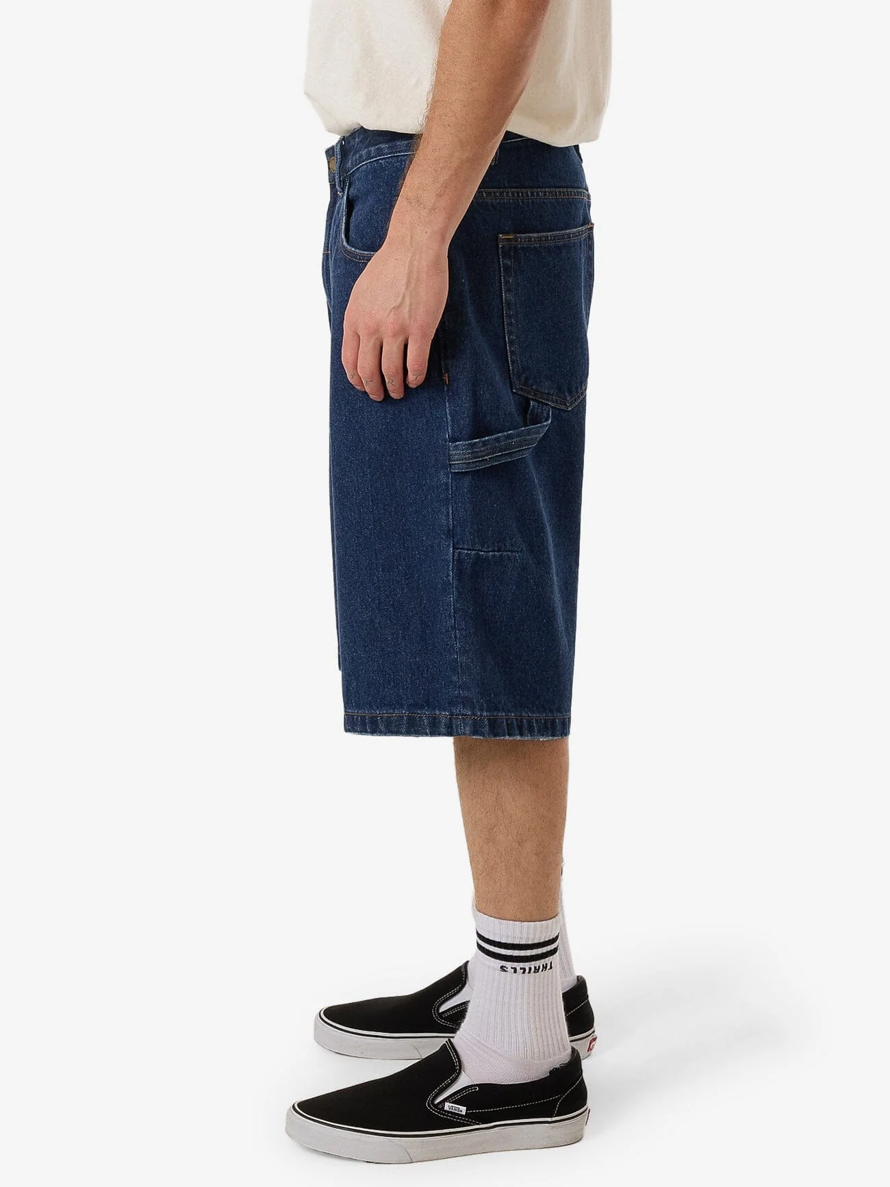 Big Slacker Denim Short - Double Indigo Rinse - Image 3