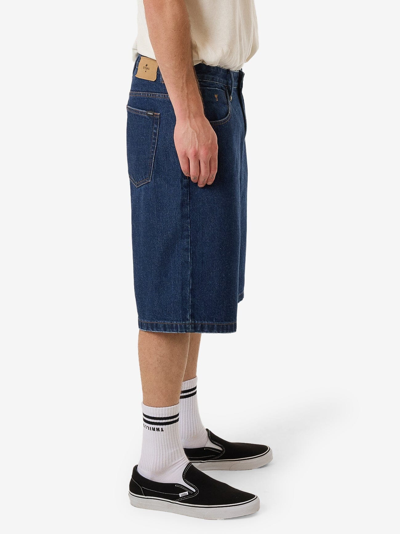 Big Slacker Denim Short - Double Indigo Rinse - Image 4