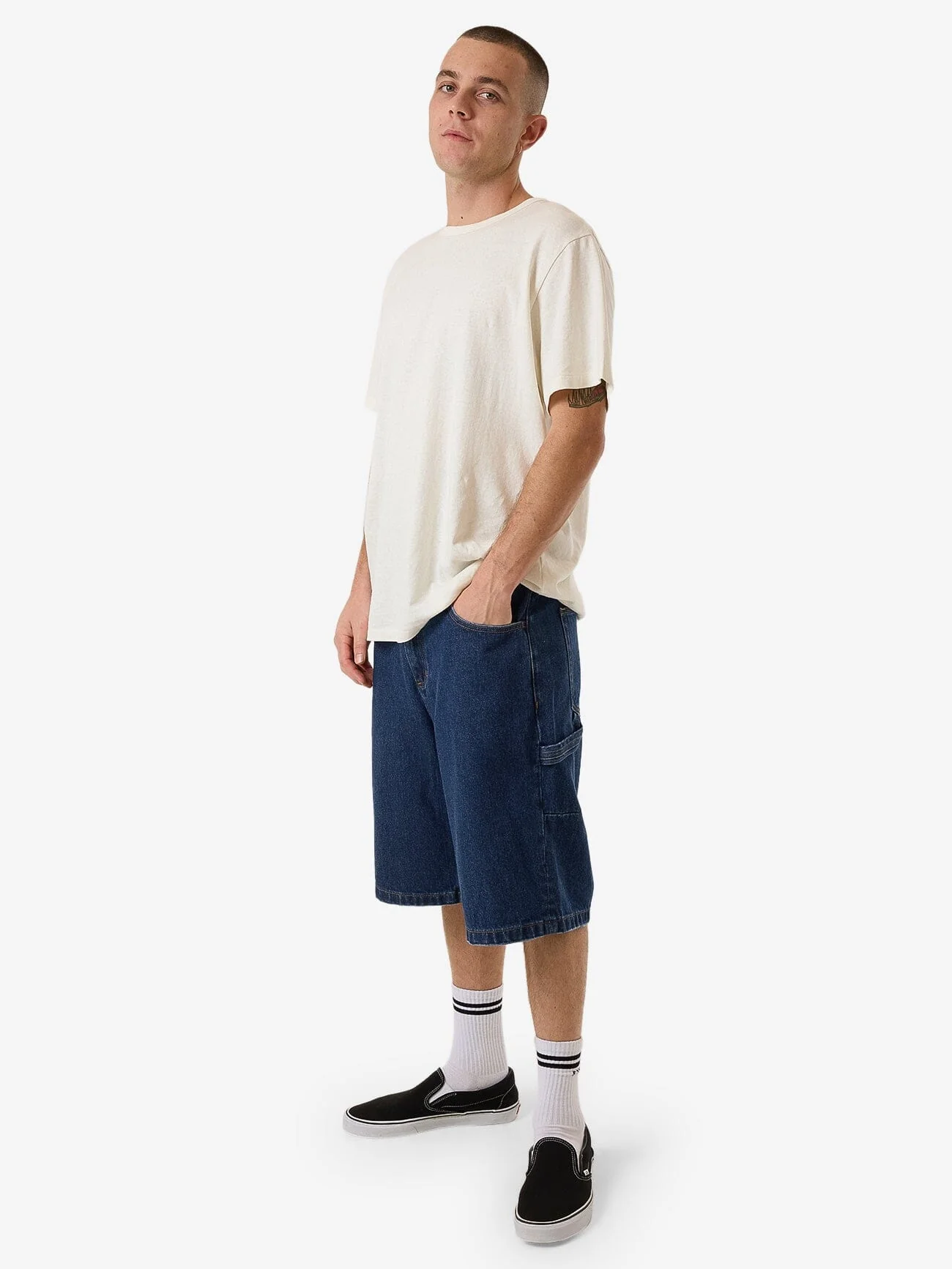 Big Slacker Denim Short - Double Indigo Rinse - Image 5